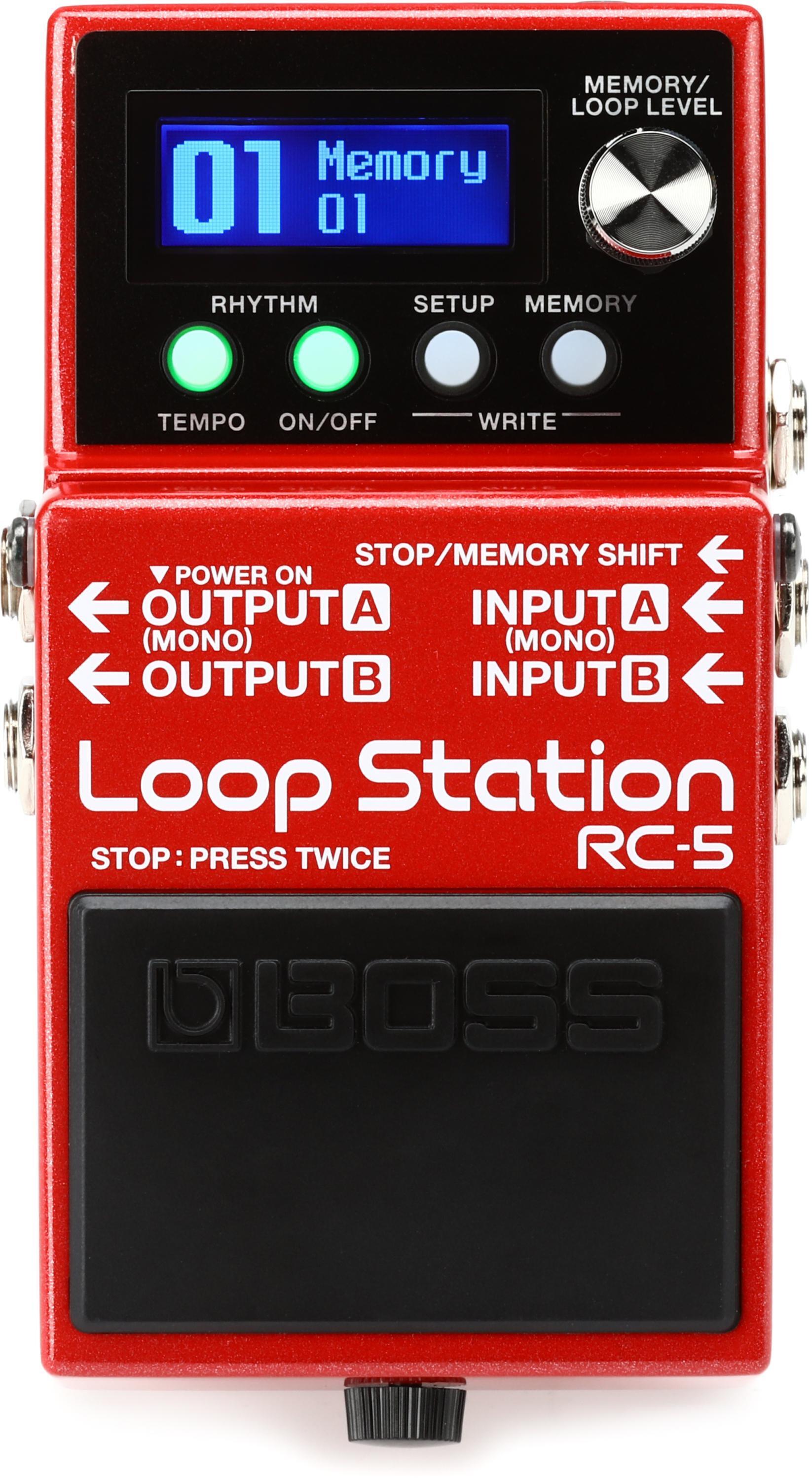 BOSS RC-500 Loop Station Effects Pedal Red