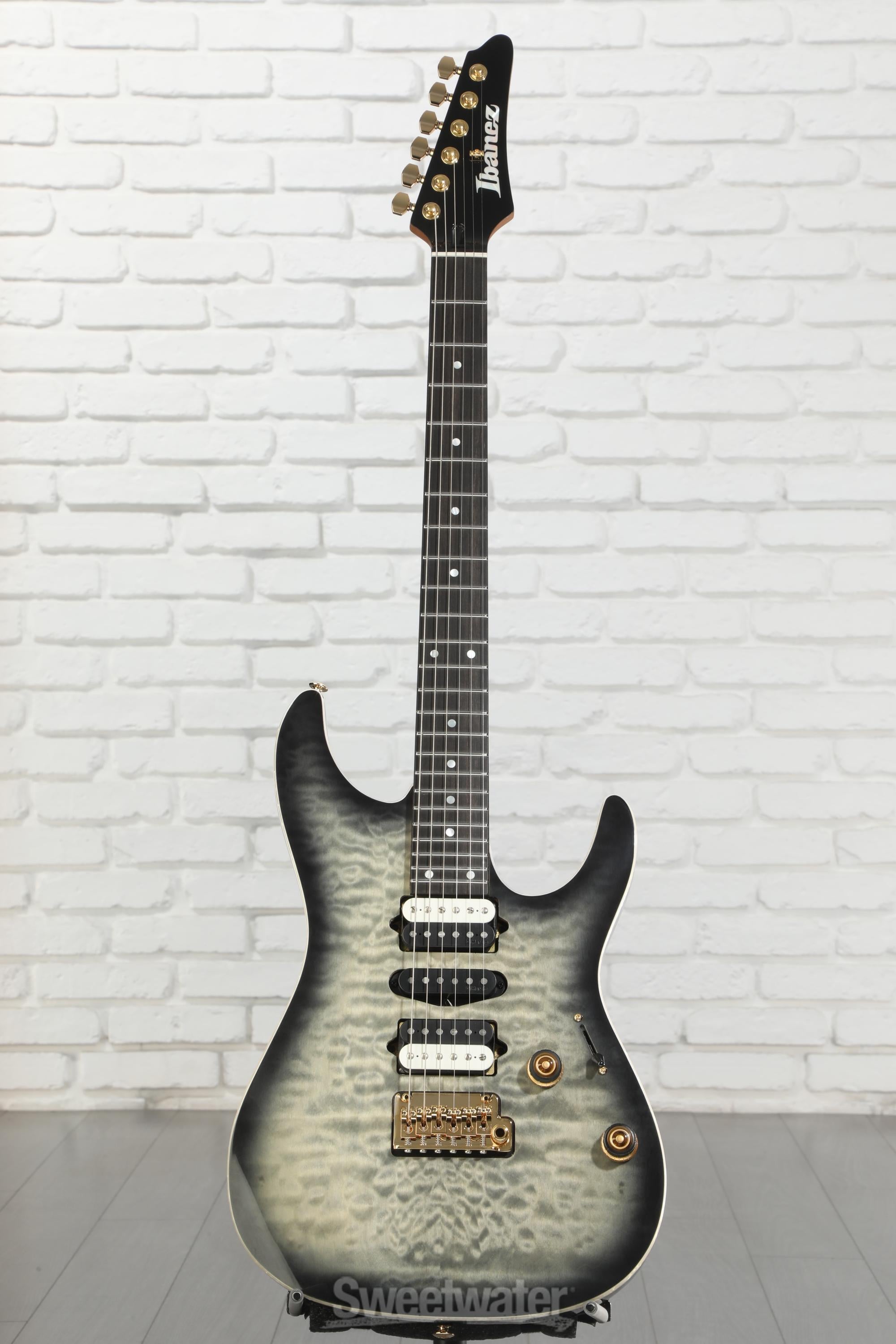 Ibanez Premium AZ47P1QM Electric Guitar - Black Ice Burst | Sweetwater