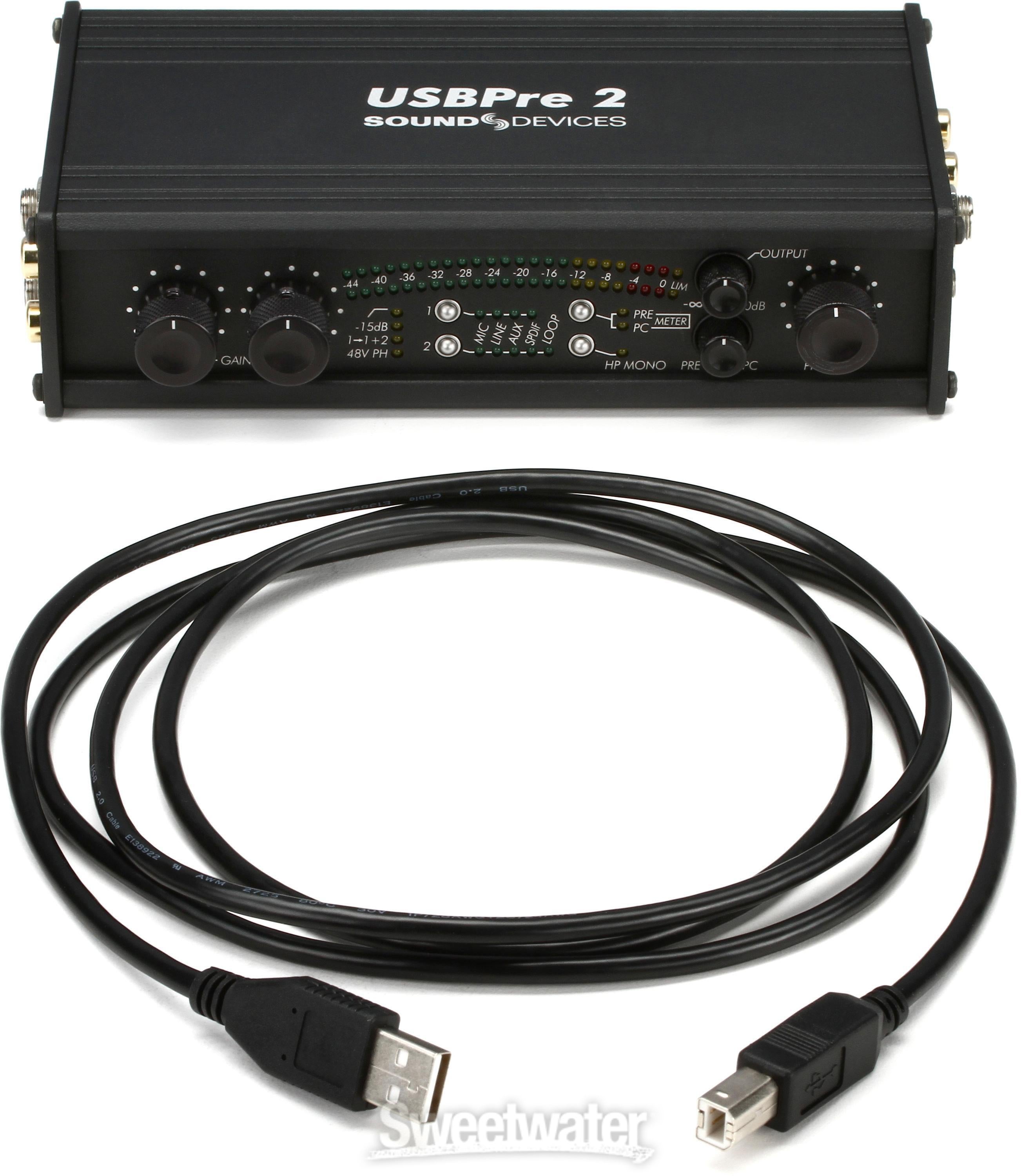 Sound Devices USBPre 2 USB Audio Interface | Sweetwater