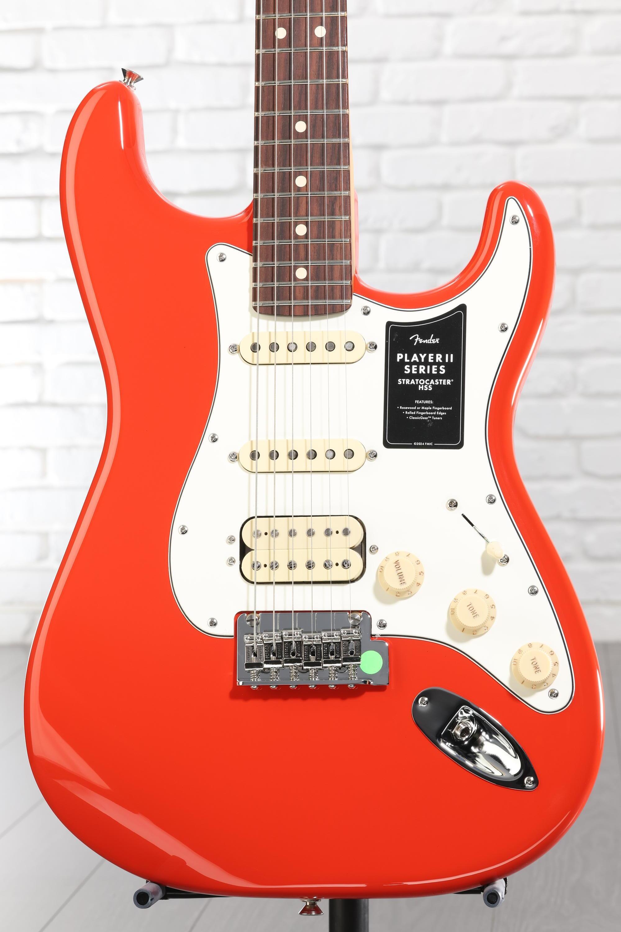 Fender Player II Stratocaster HSS Electric Guitar - Coral Red