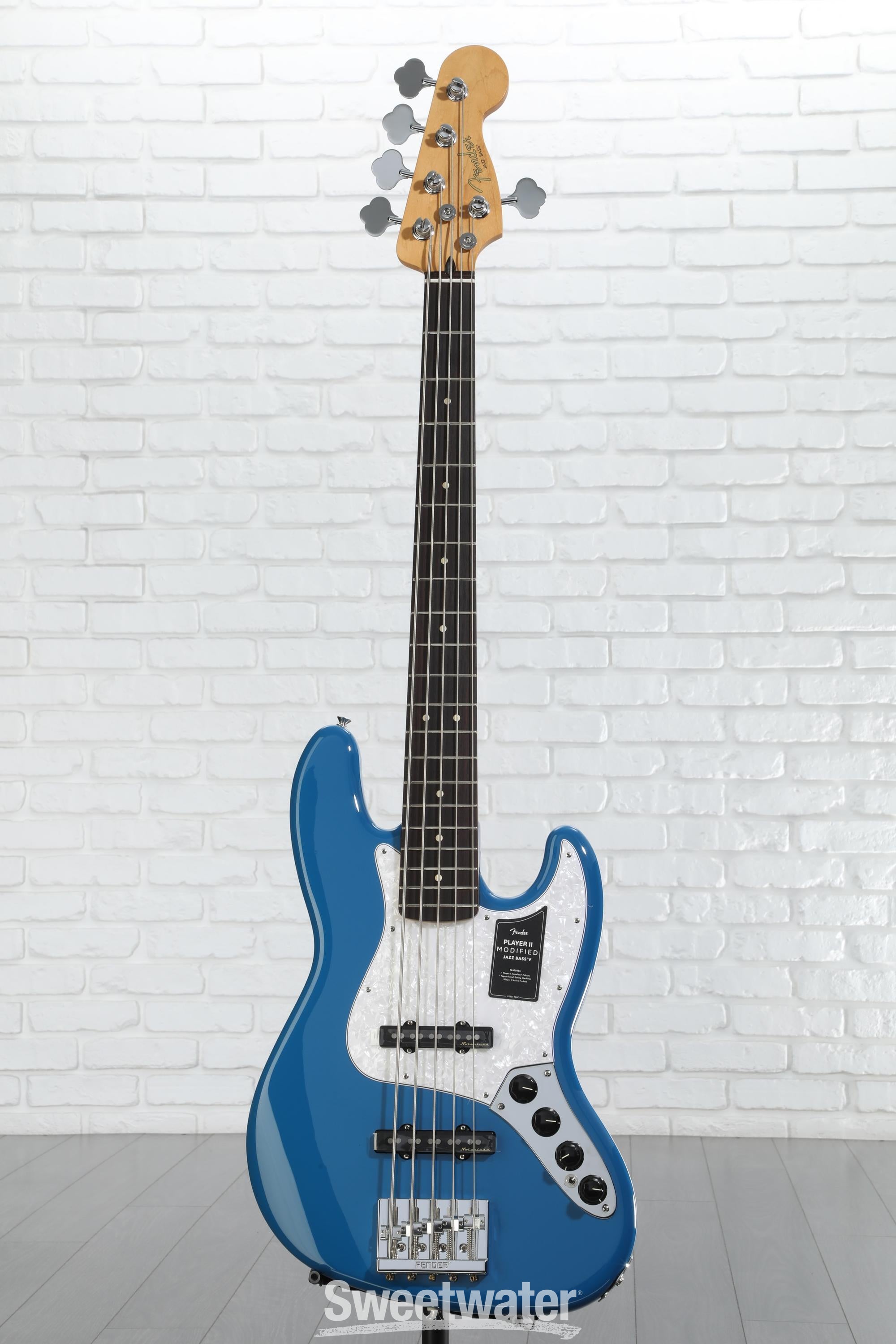 Fender Player II Modified Active Jazz Bass V - Electric Blue