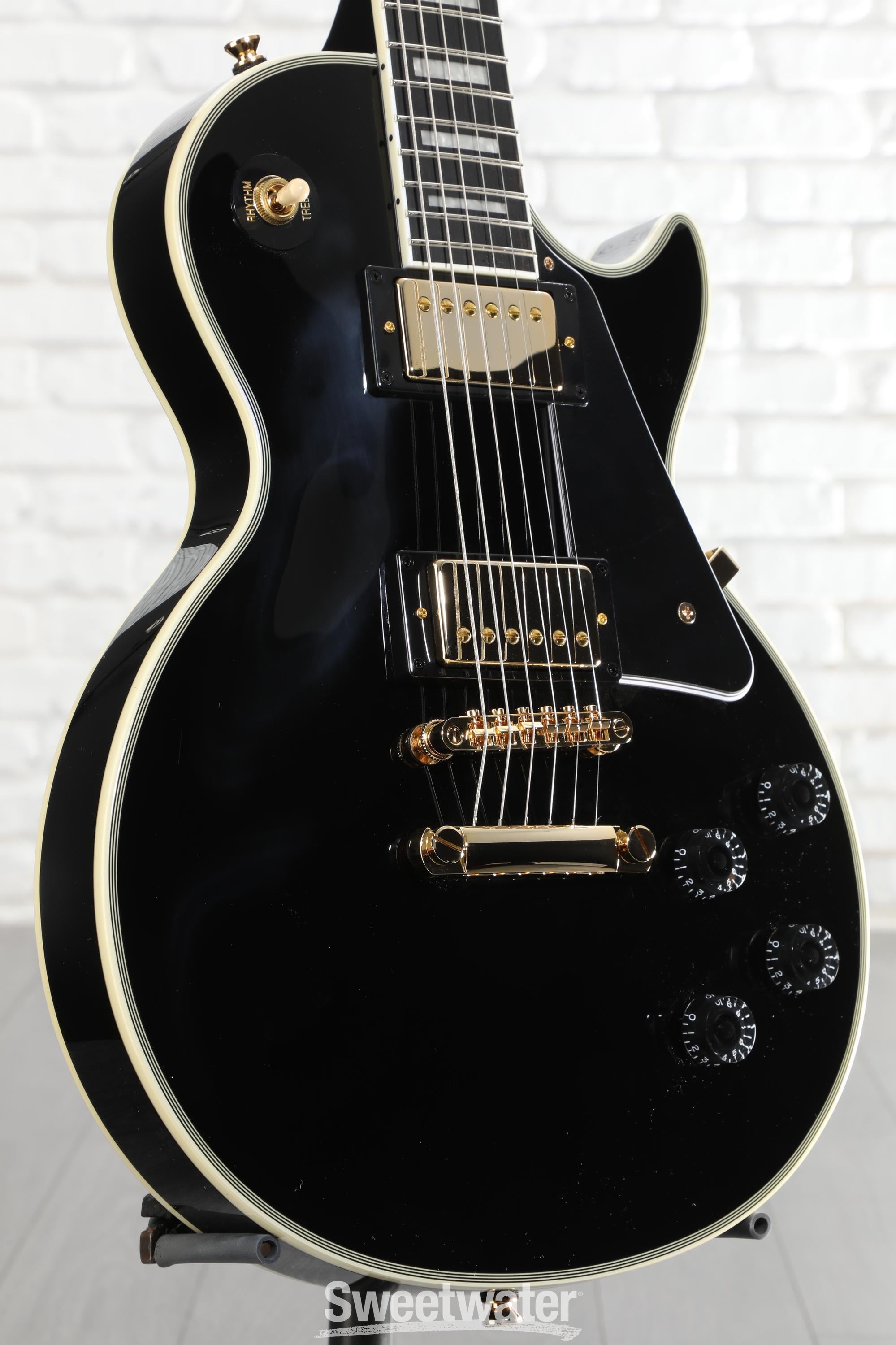 Epiphone Les Paul Custom Electric Guitar - Ebony | Sweetwater