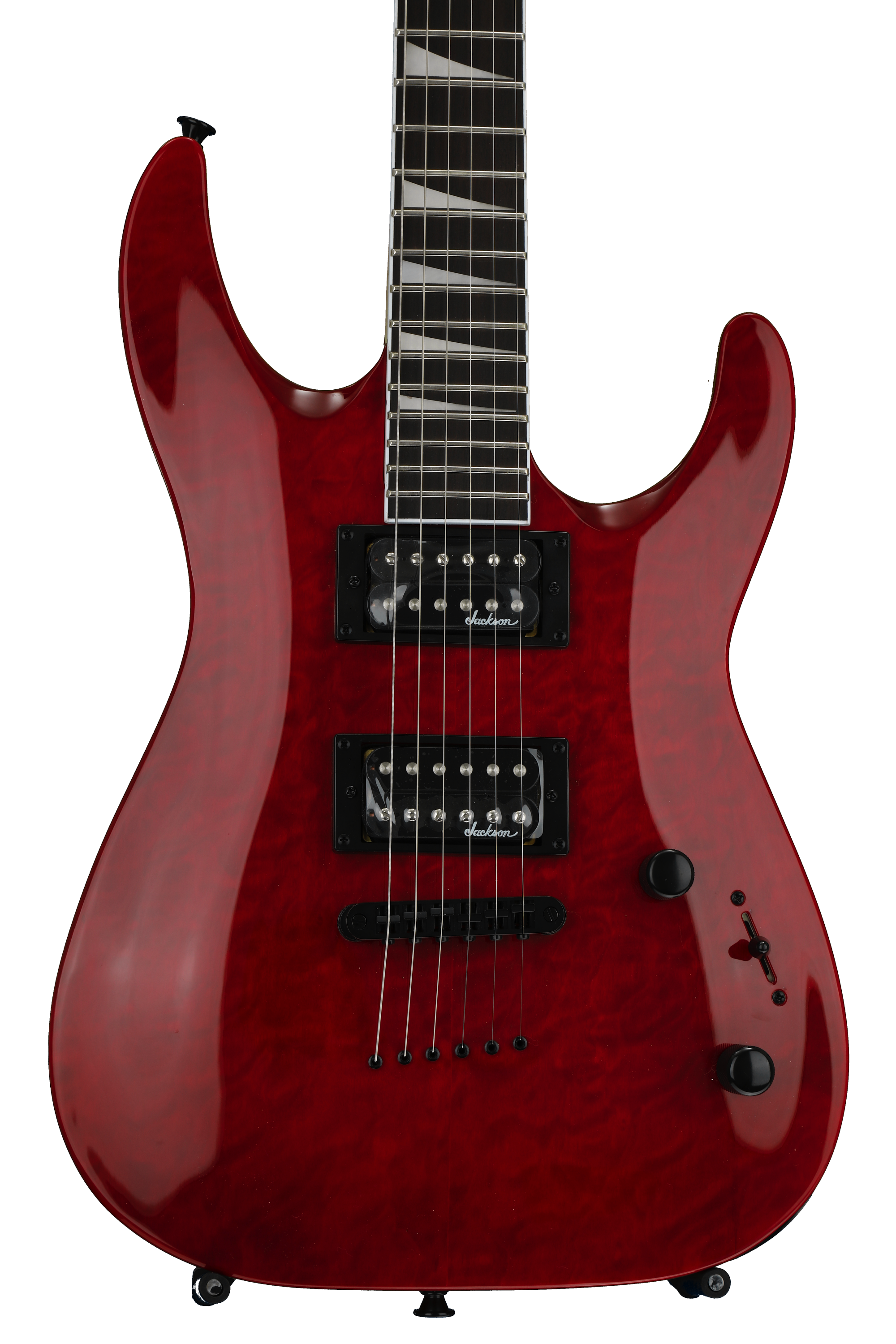 Jackson JS32TQ Dinky - Transparent Red | Sweetwater