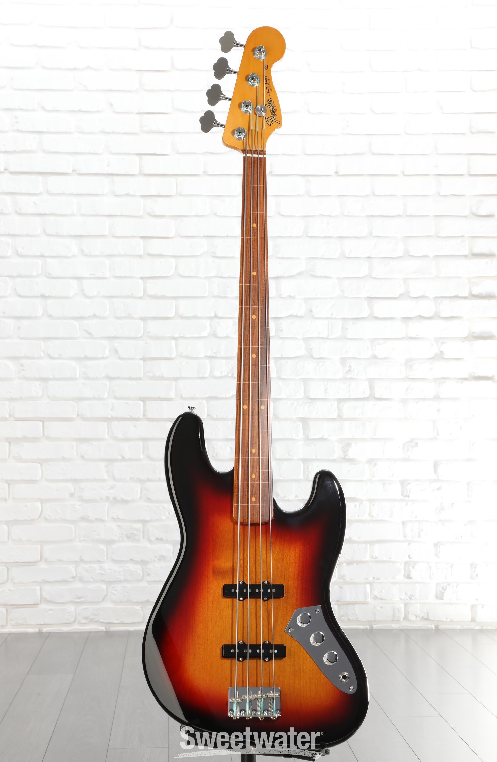 Fender Jaco Pastorius Fretless Jazz Bass - 3-color Sunburst