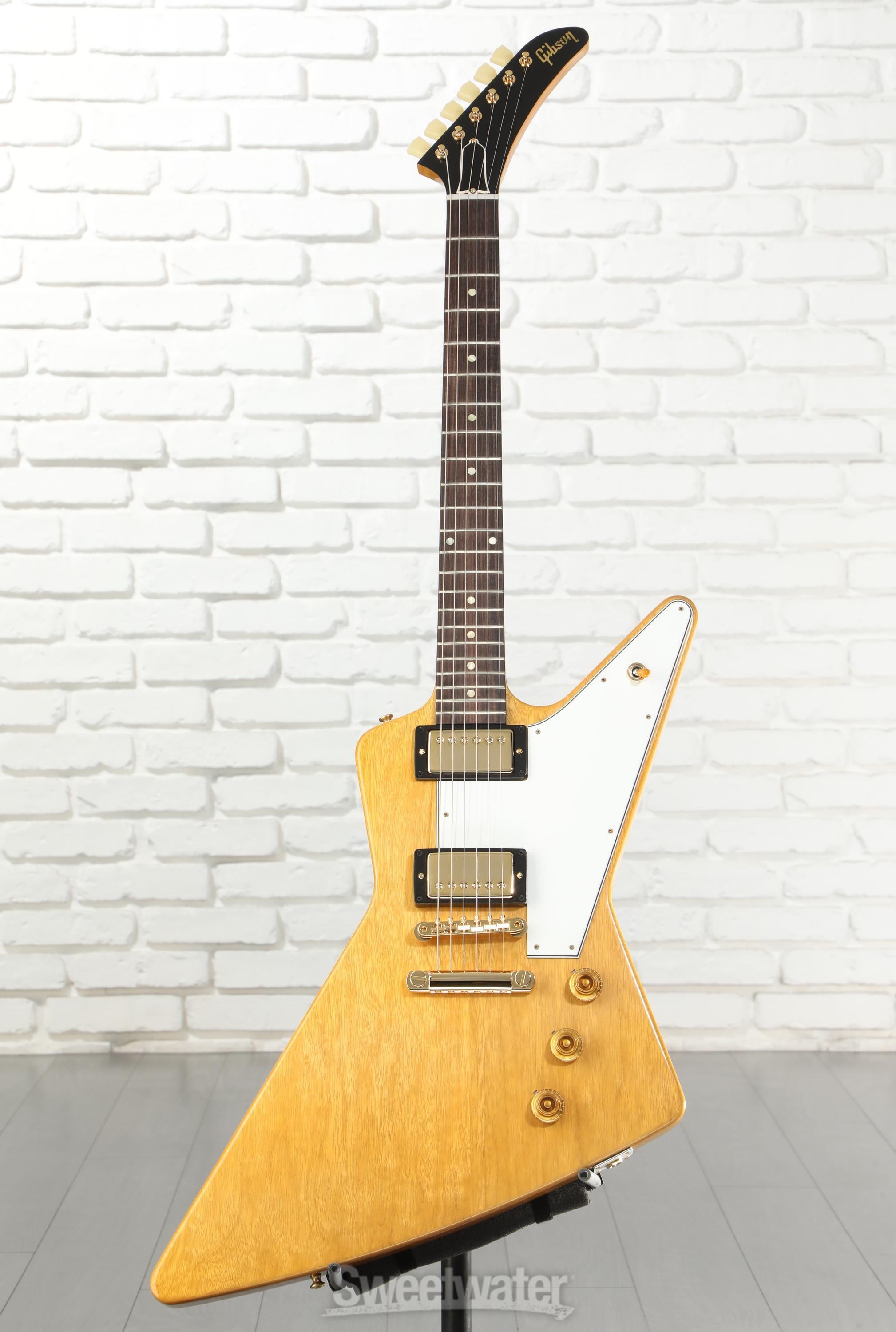 Gibson Custom 1958 Korina Explorer Electric Guitar - Natural, VOS