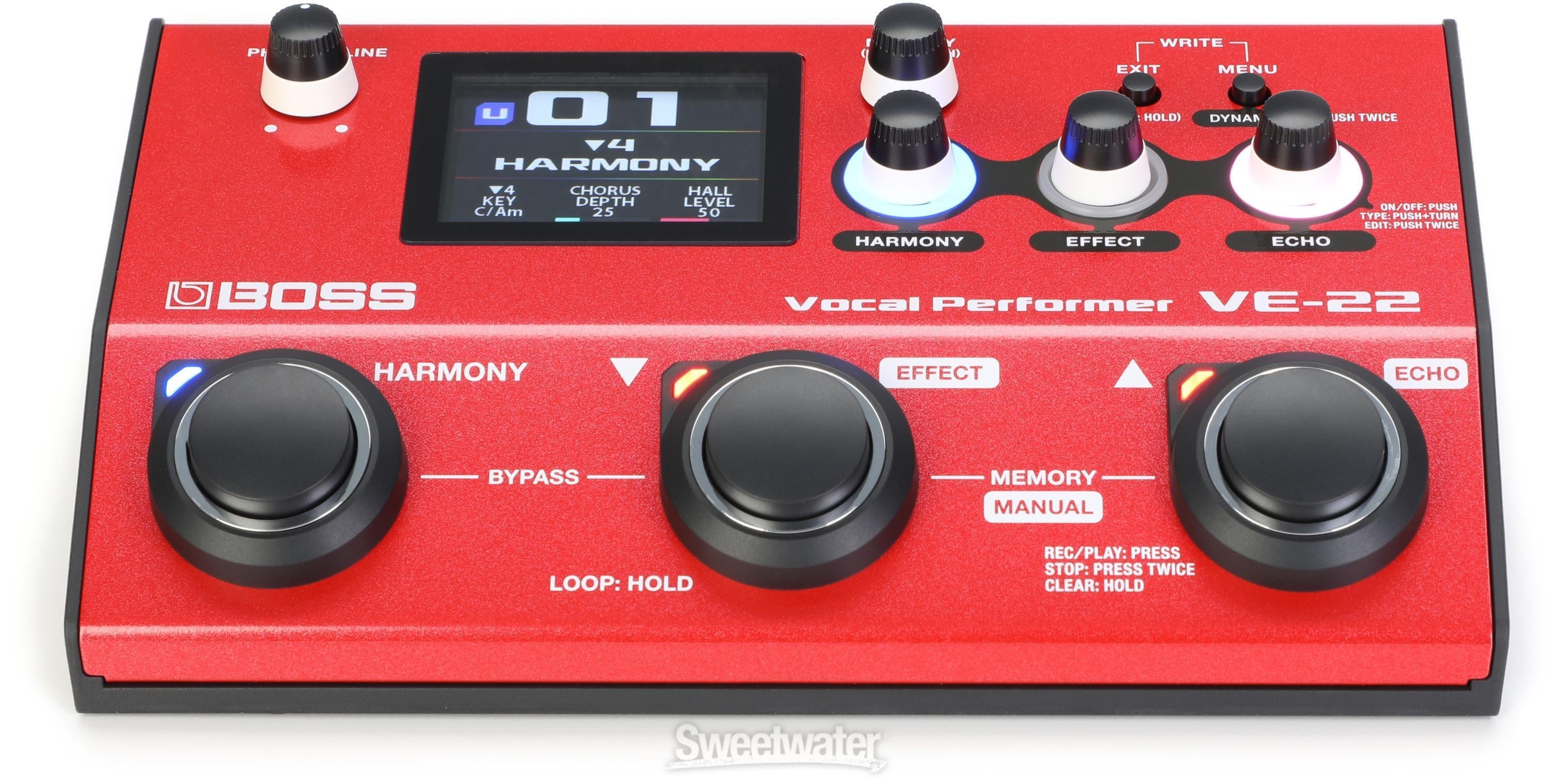 Boss VE-22 Vocal Effects and Looper Pedal