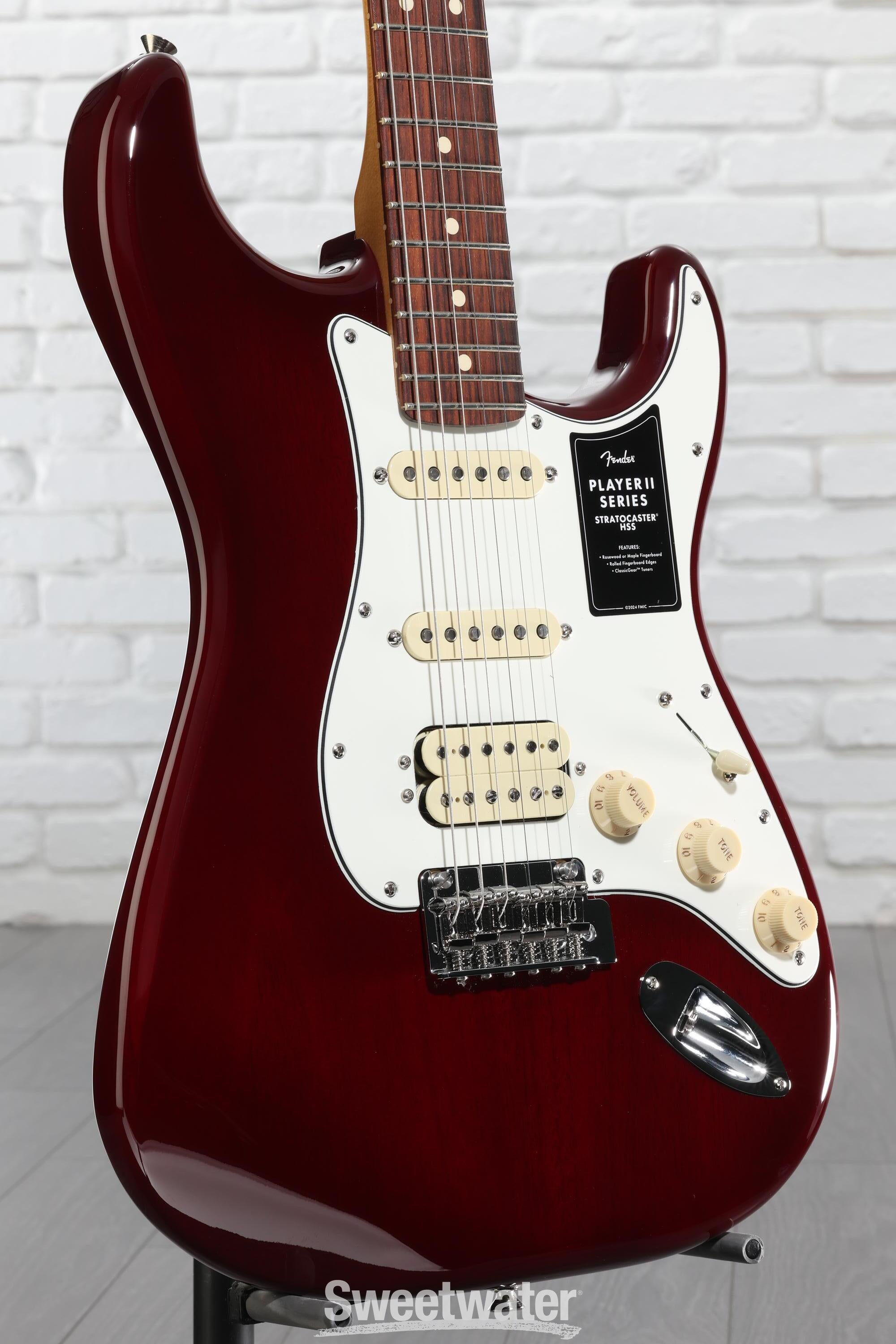 Photo of Fender Player II Stratocaster HSS Electric Guitar - Transparent Cherry Burst