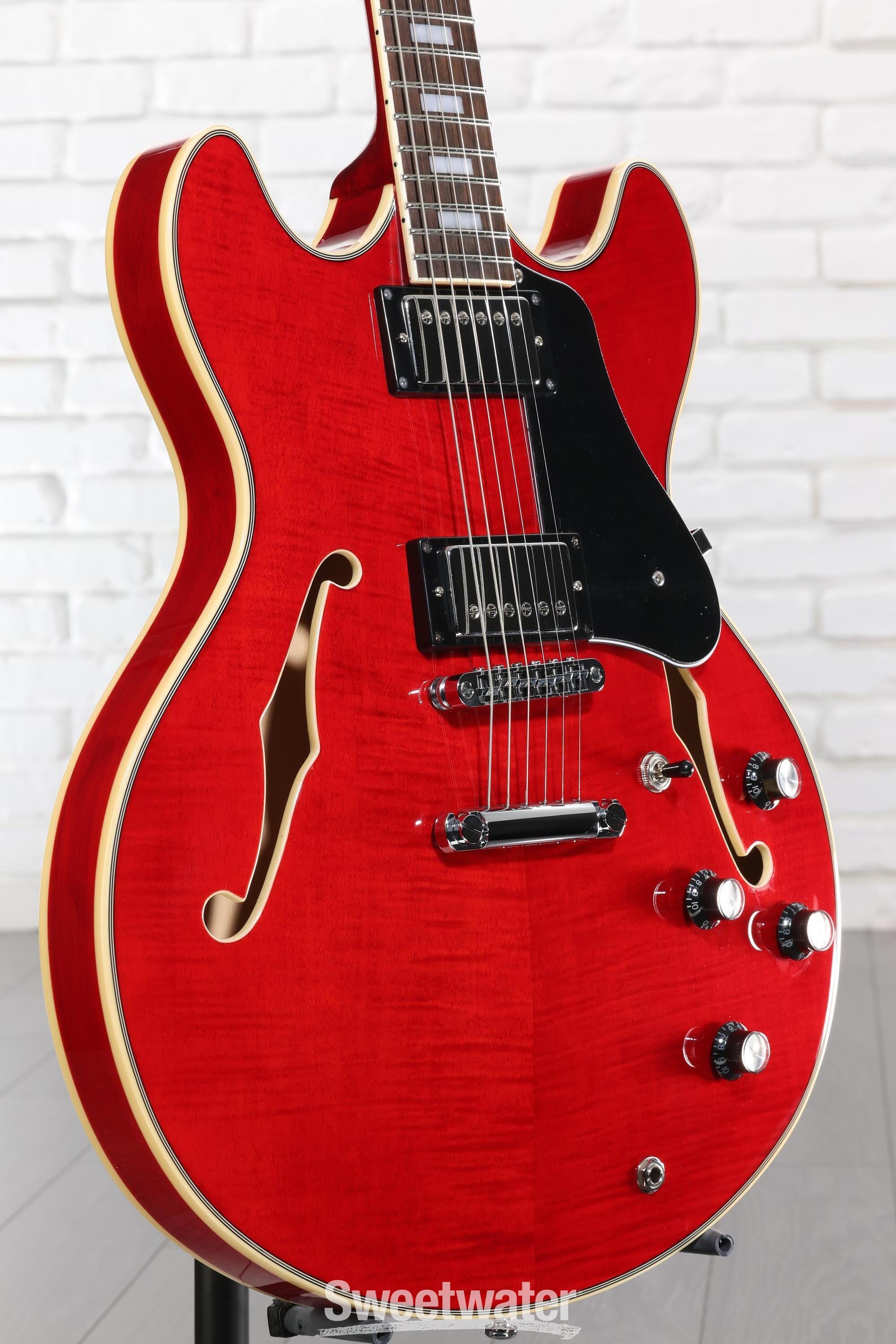 Photo of Sire Larry Carlton H7 Semi-hollow Electric Guitar - See Through Red