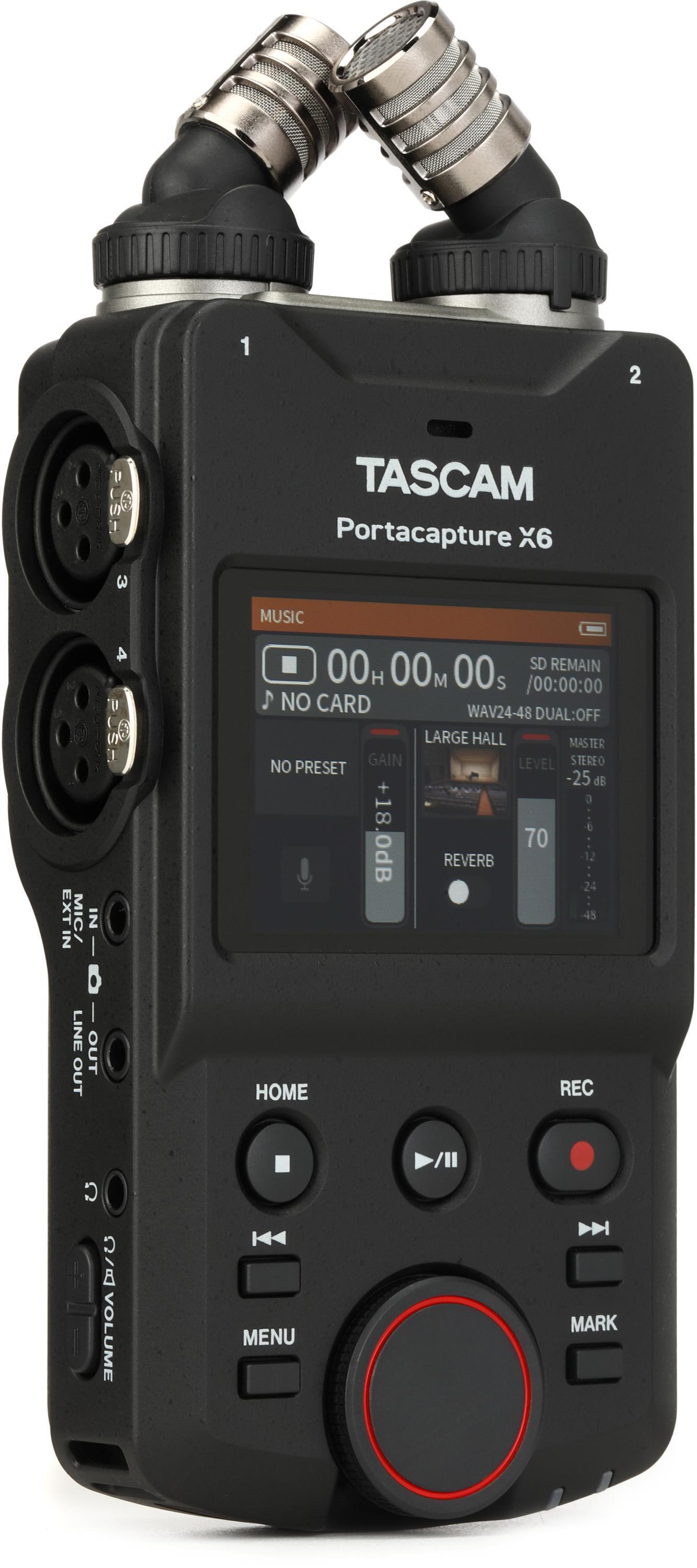 TASCAM Portacapture X6 32-bit 6-Channel Multitrack Field Recorder 