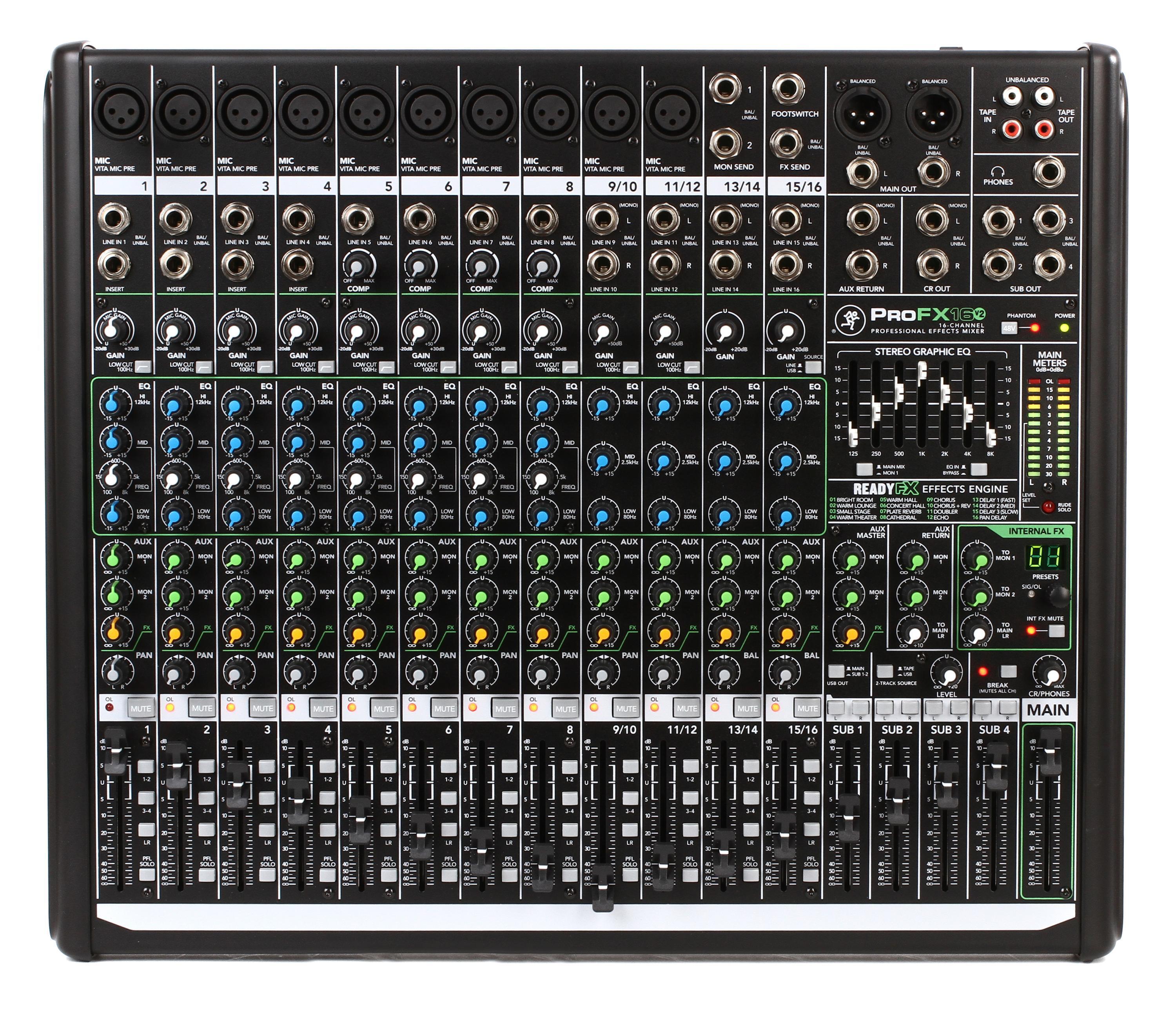 Mackie ProFX16v2 16-channel Mixer with USB and Effects Reviews