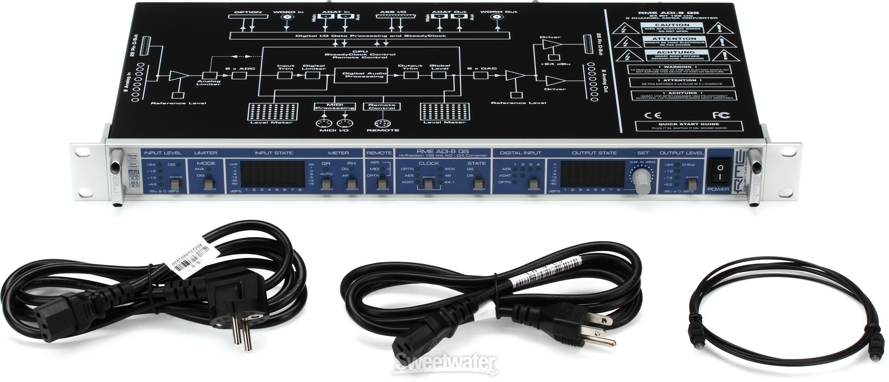 RME ADI-8 QS 8-channel AD/DA Converter | Sweetwater