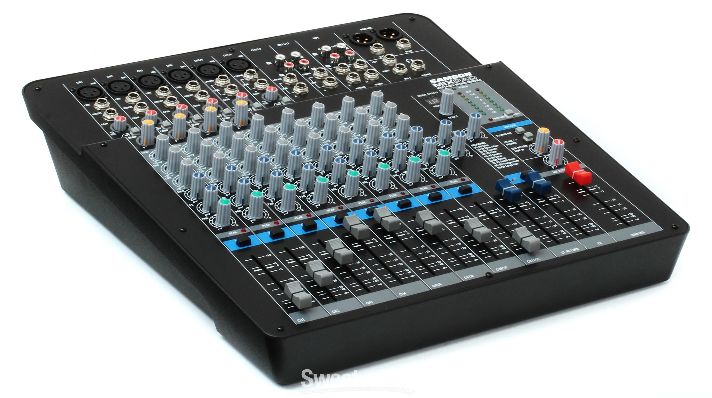 Samson MixPad MXP144FX Mixer with USB & Effects | Sweetwater
