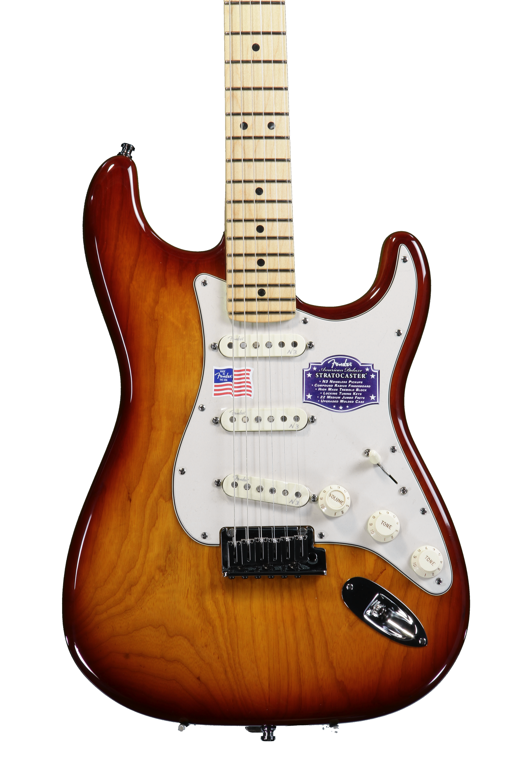 Fender American Deluxe Ash Strat - Tobacco Sunburst | Sweetwater