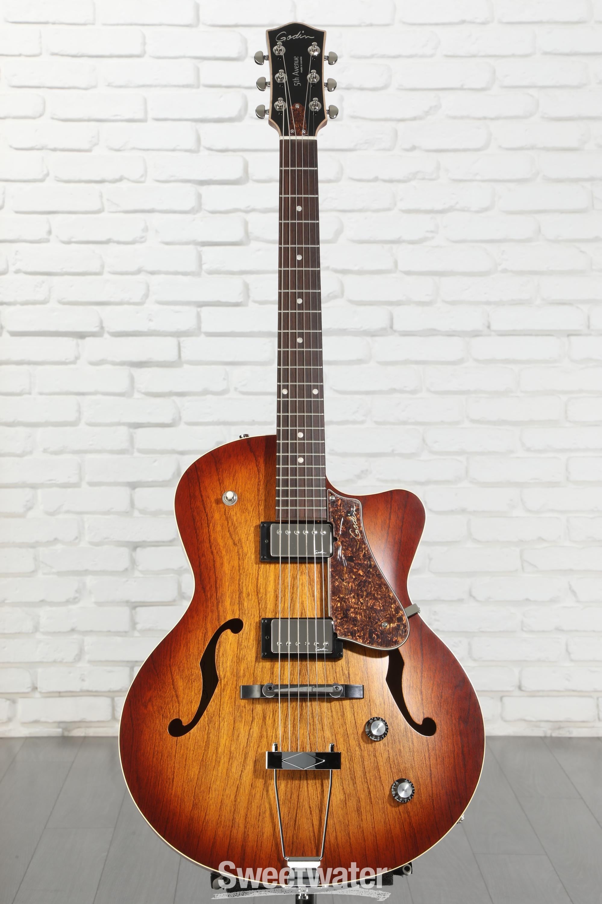 Godin 5th avenue KingpinⅡ cw 5th Avenue CW Kingpin II HB Cognac Burst | Godin Guitars
