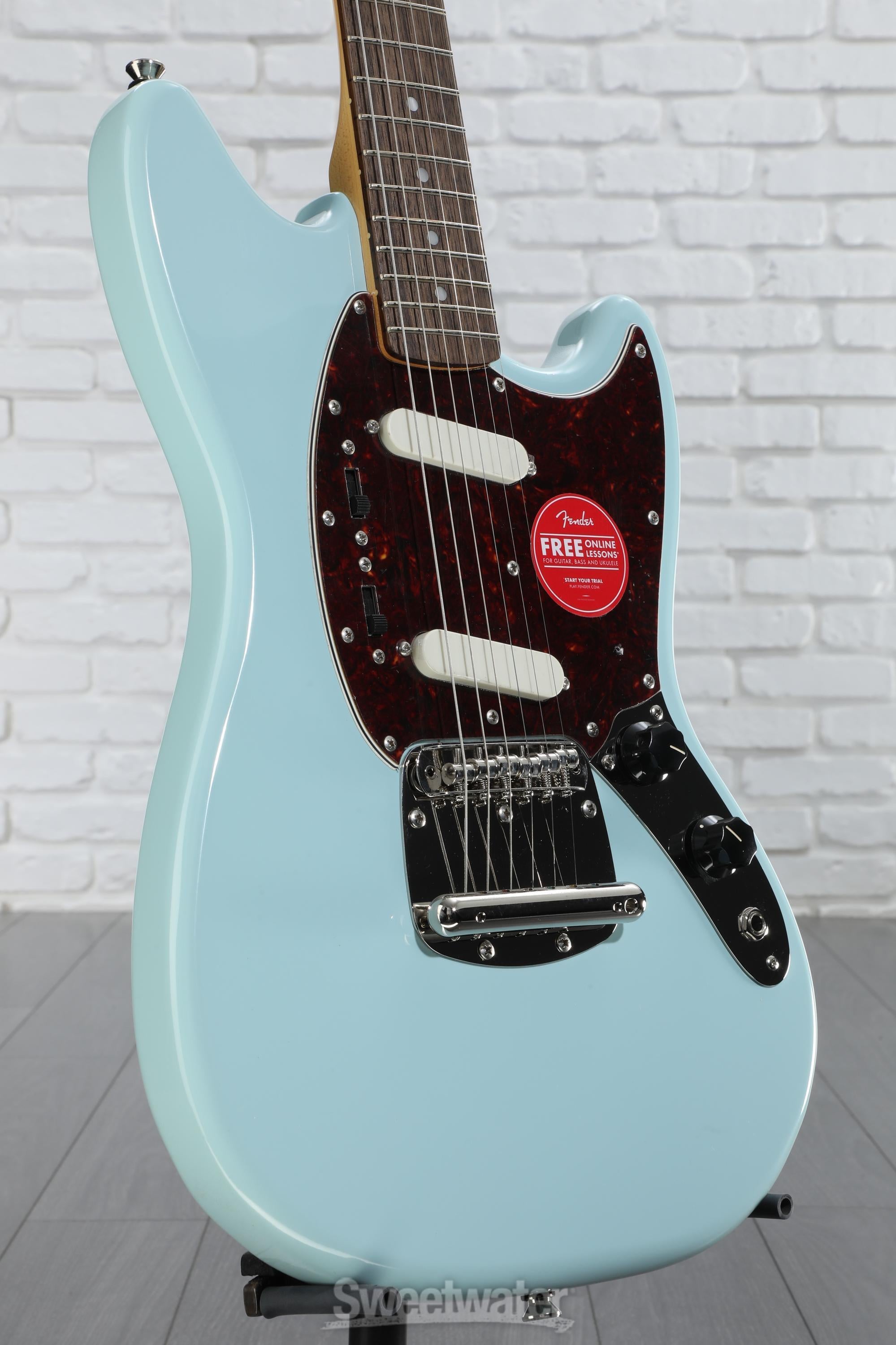 ギター Squier classicvibe mustang Squier Classic Vibe '60s Mustang Electric Guitar - Sonic