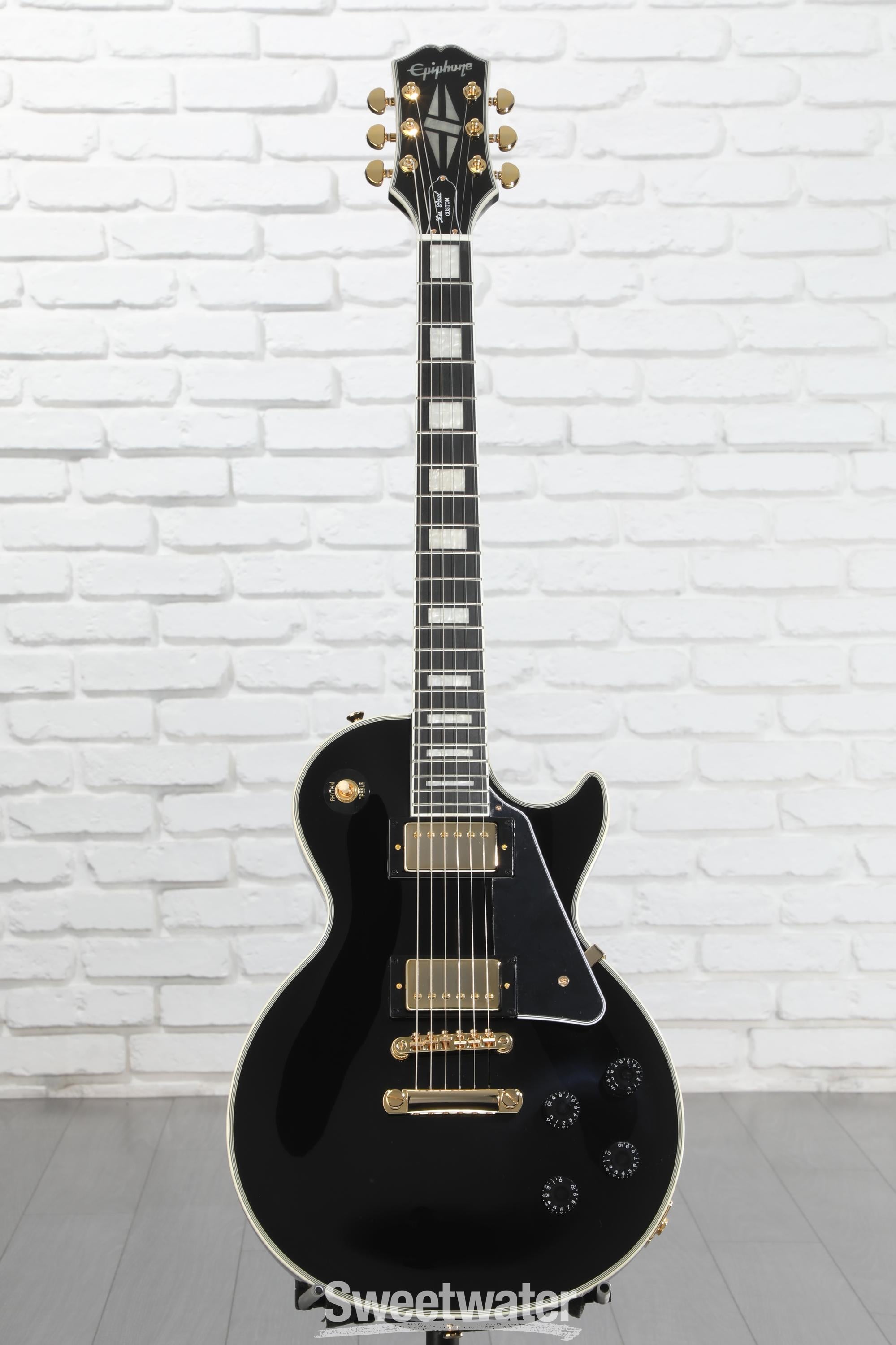 Epiphone Les Paul Custom Electric Guitar - Ebony | Sweetwater