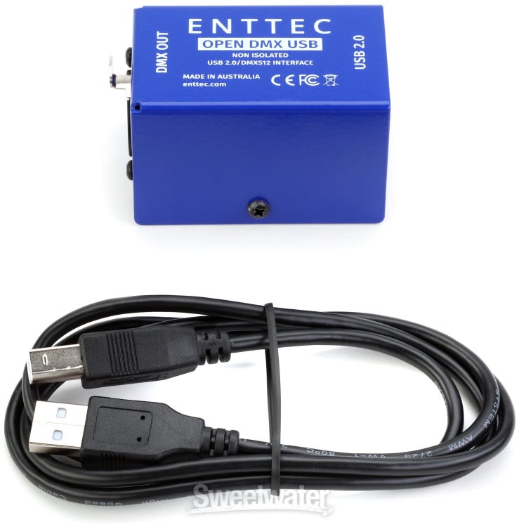ENTTEC Open DMX USB 512-Ch Non-Isolated DMX Interface
