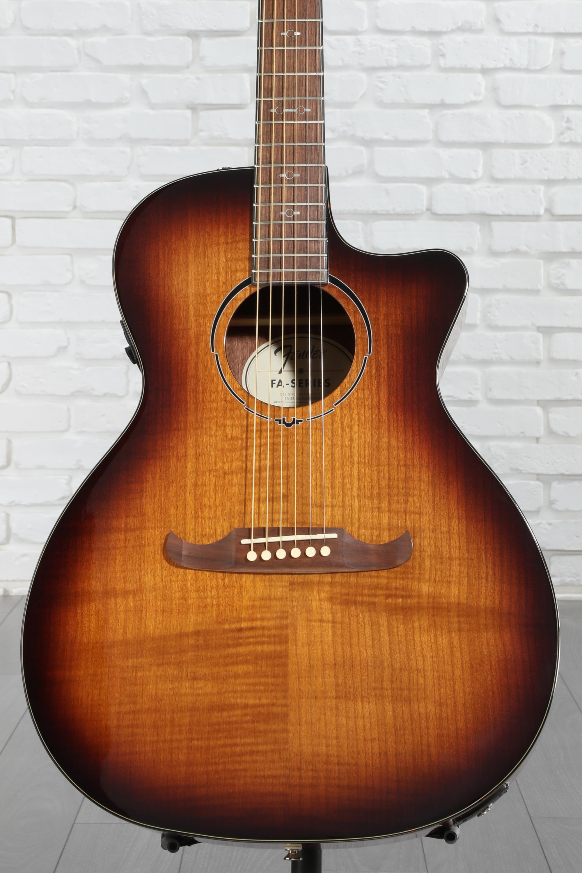 Fender FA-345CE Auditorium - 3-Tone Tea Burst Reviews