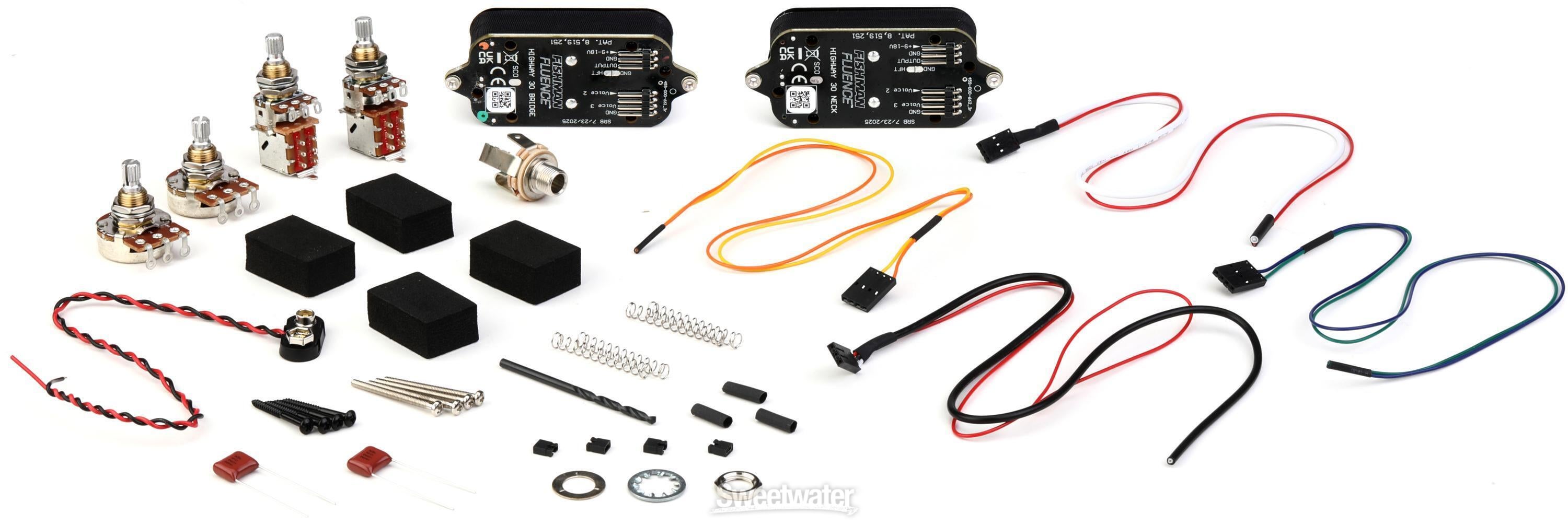 Fishman Fluence Highway 30 Humbucker Pickup Set - Open Core, Black