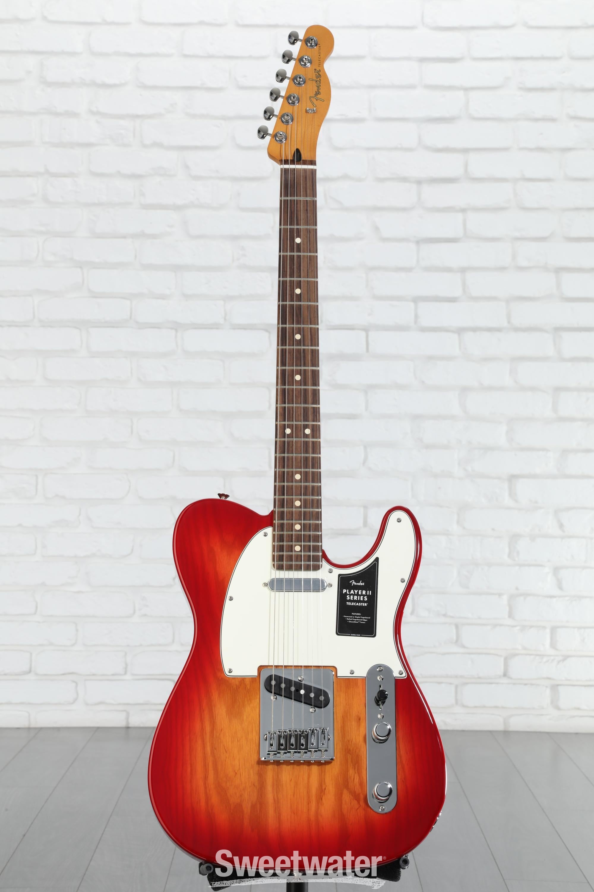 Fender Player II Telecaster Electric Guitar - Aged Cherry Burst with Rosewood Fingerboard