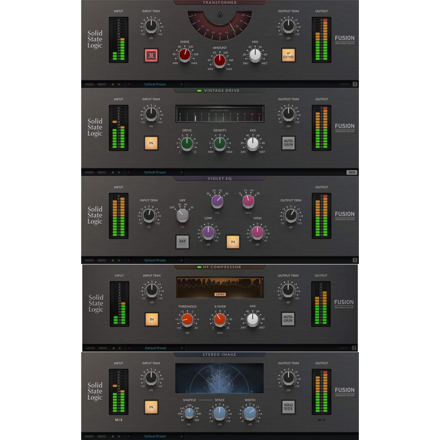 Solid State Logic Fusion Master Plug-in Bundle