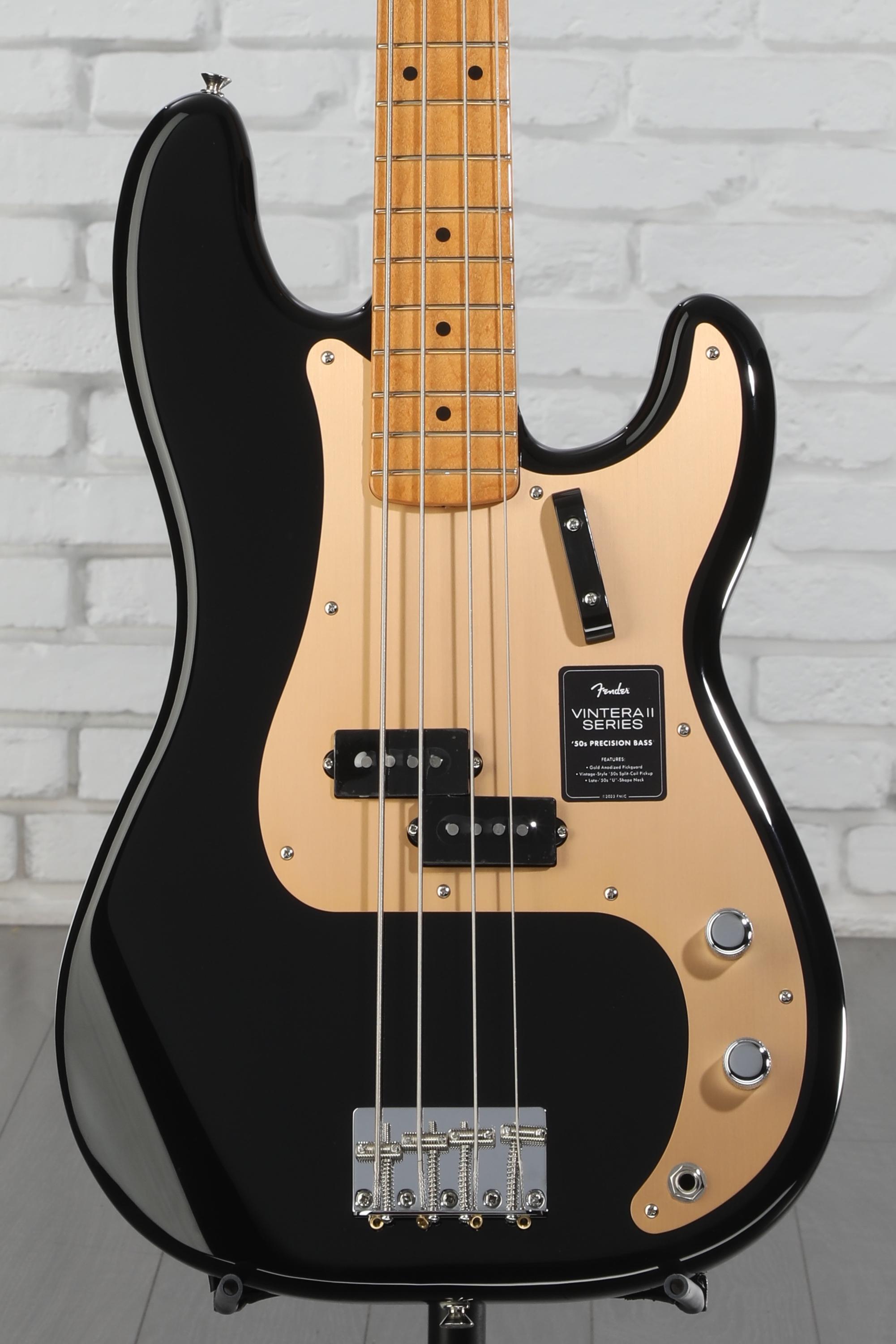 Fender Vintera II '50s Precision Bass - Black | Sweetwater