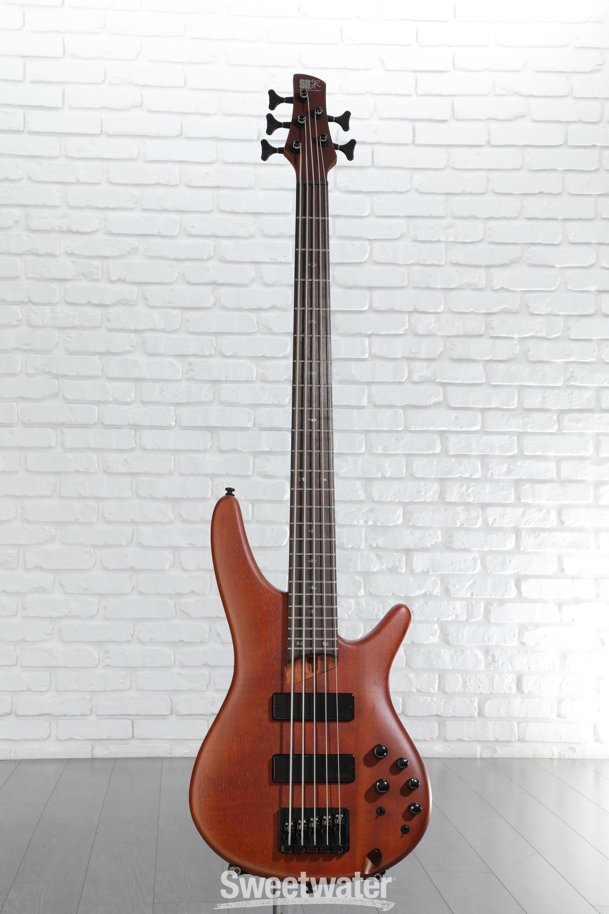 Amazon.com: Ibanez SR505BM Soundgear 5-String Bass, Mahogany