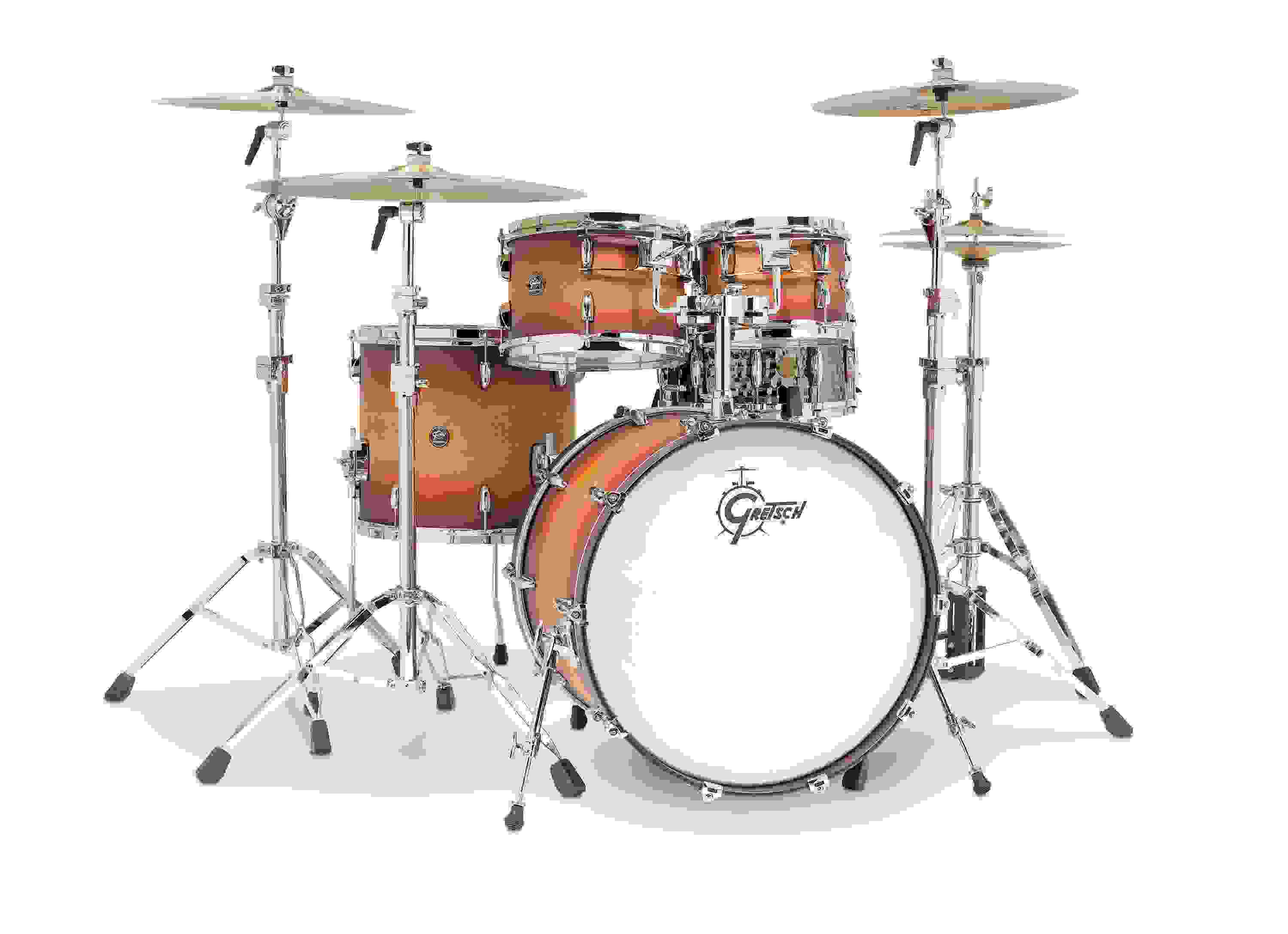 Gretsch Drums Renown RN2-E8246 4-piece Shell Pack - Satin Tobacco Burst