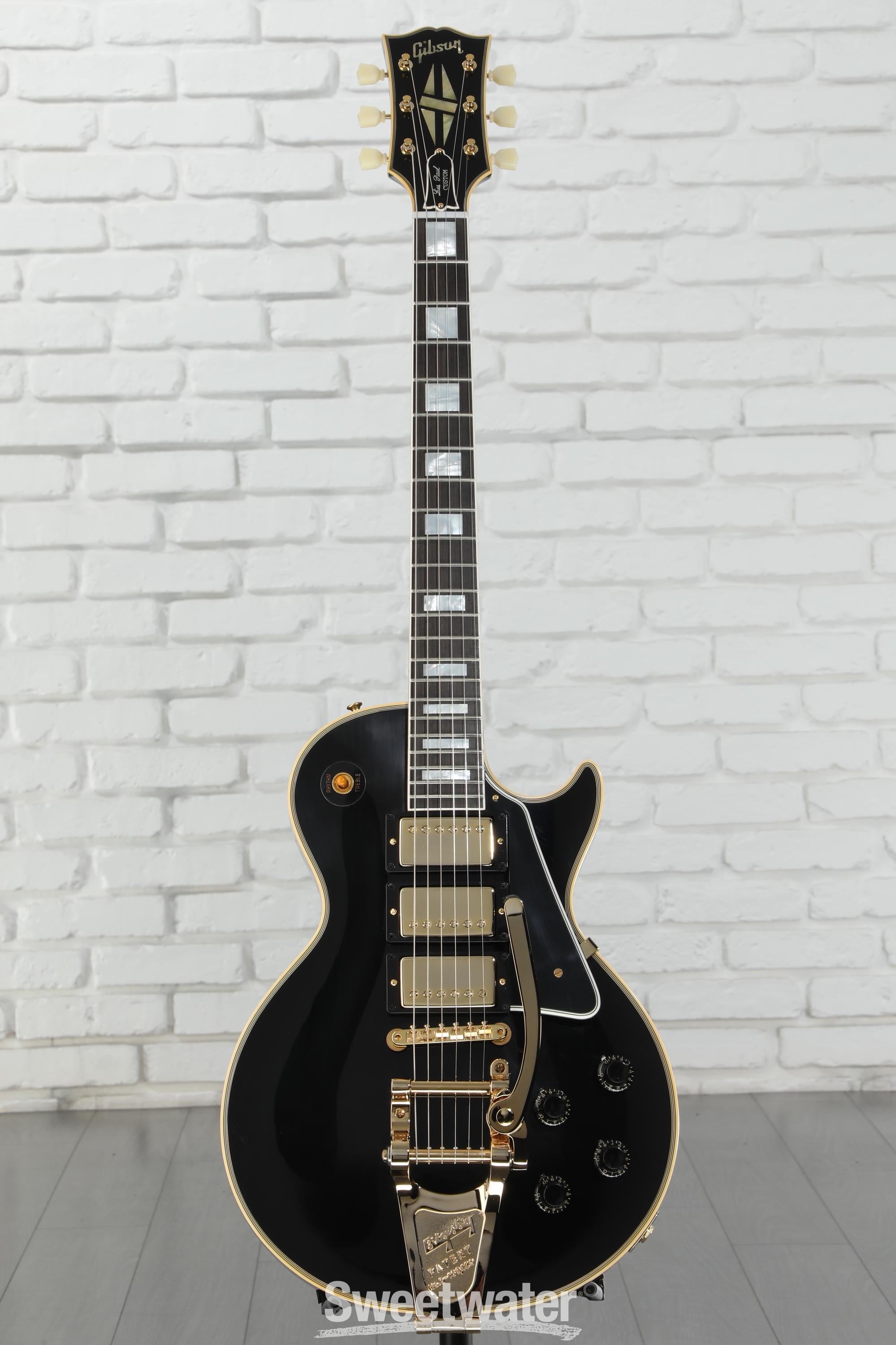 ギター GIBSON HC LES PAUL CUSTOM 1957 REISSUE Platinum Gibson Custom 1957 Les Paul Custom Reissue VOS