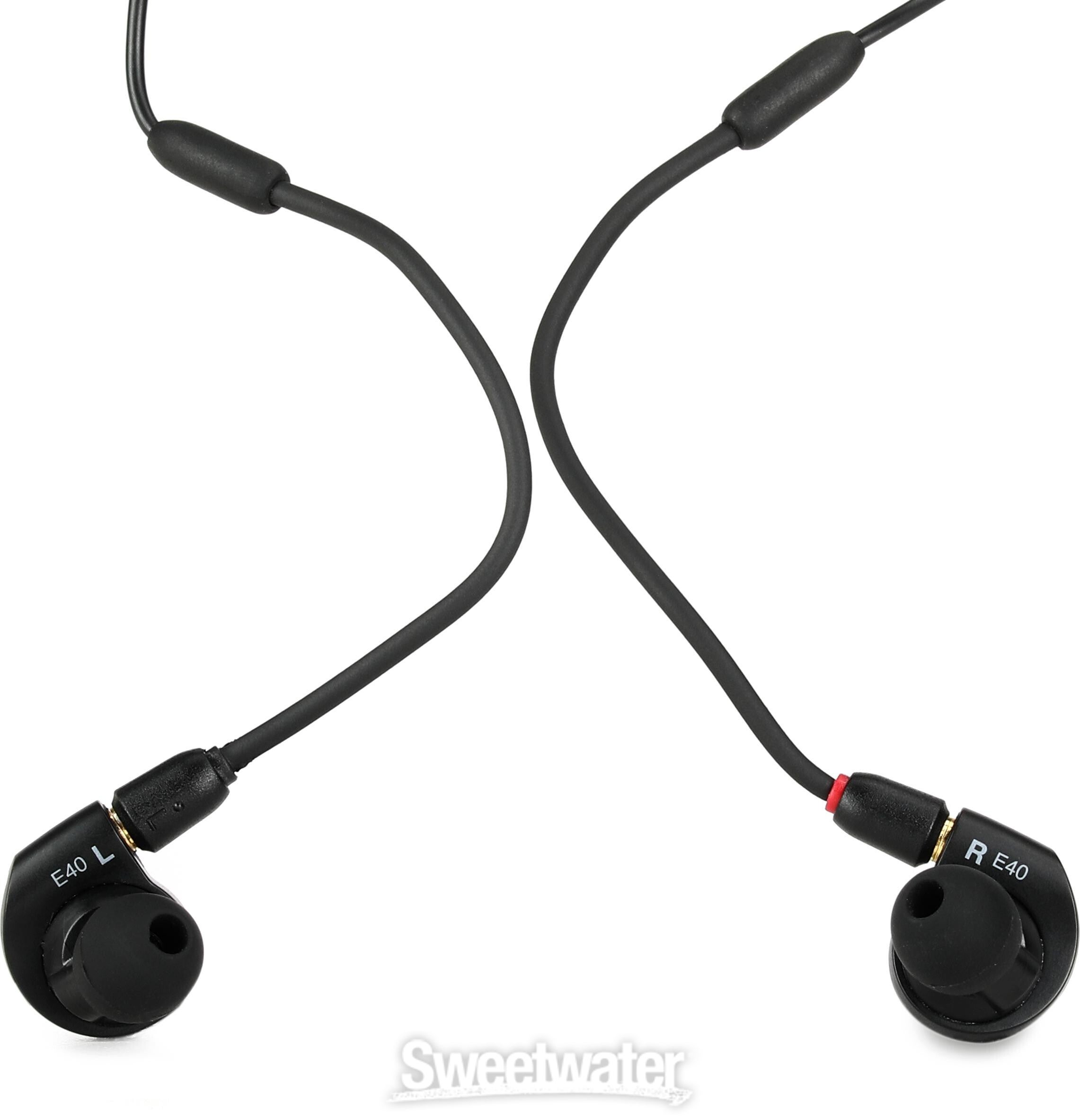 Audio-Technica ATH-E40 Monitor Earphones - Black | Sweetwater