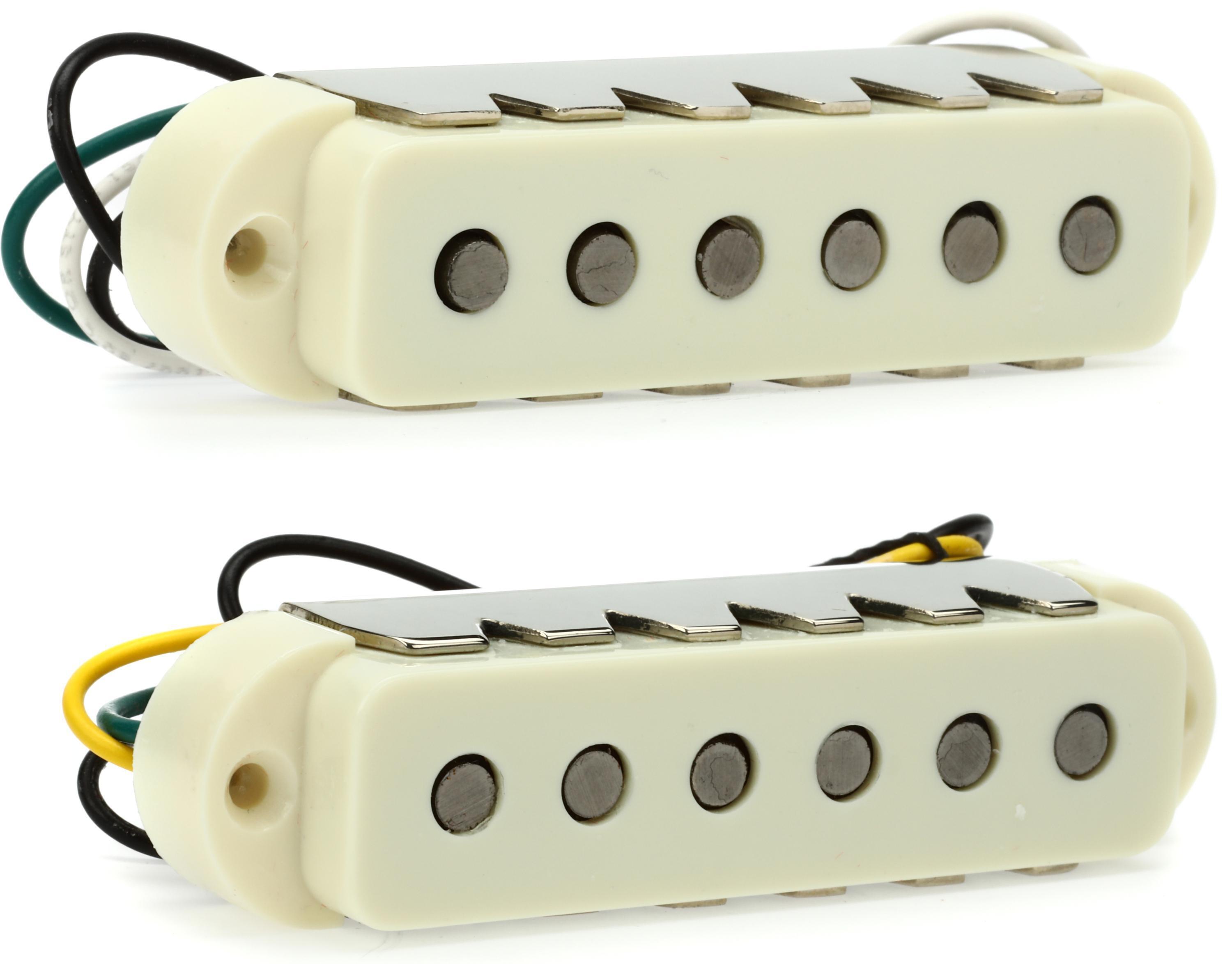 フェンダー ジャガー ピックアップ V-mod Fender V-Mod Jaguar 2-piece Pickup Set - Aged White | Sweetwater