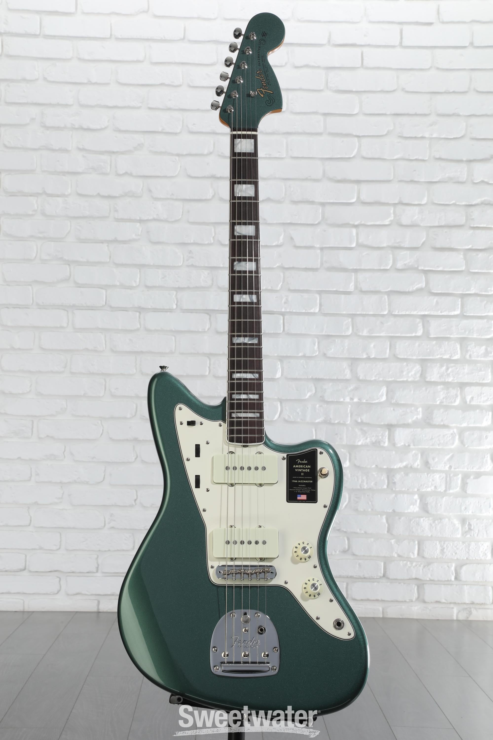 ギター Fender American Vintage ii Jazzmaster Fender American Vintage II 1966 Jazzmaster Guitar - Sherwood