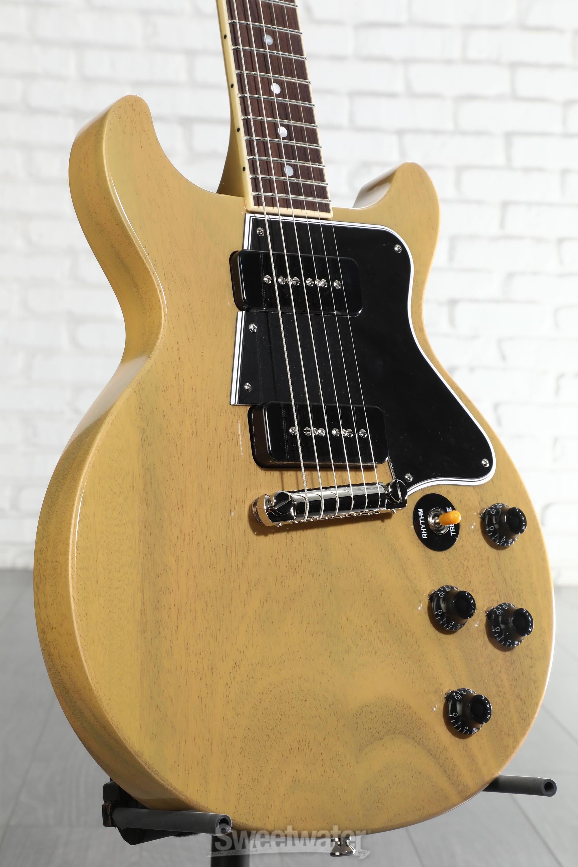 Photo of Epiphone Inspired by Gibson Custom 1960 Les Paul Special Double Cut Reissue Electric Guitar - TV Yellow