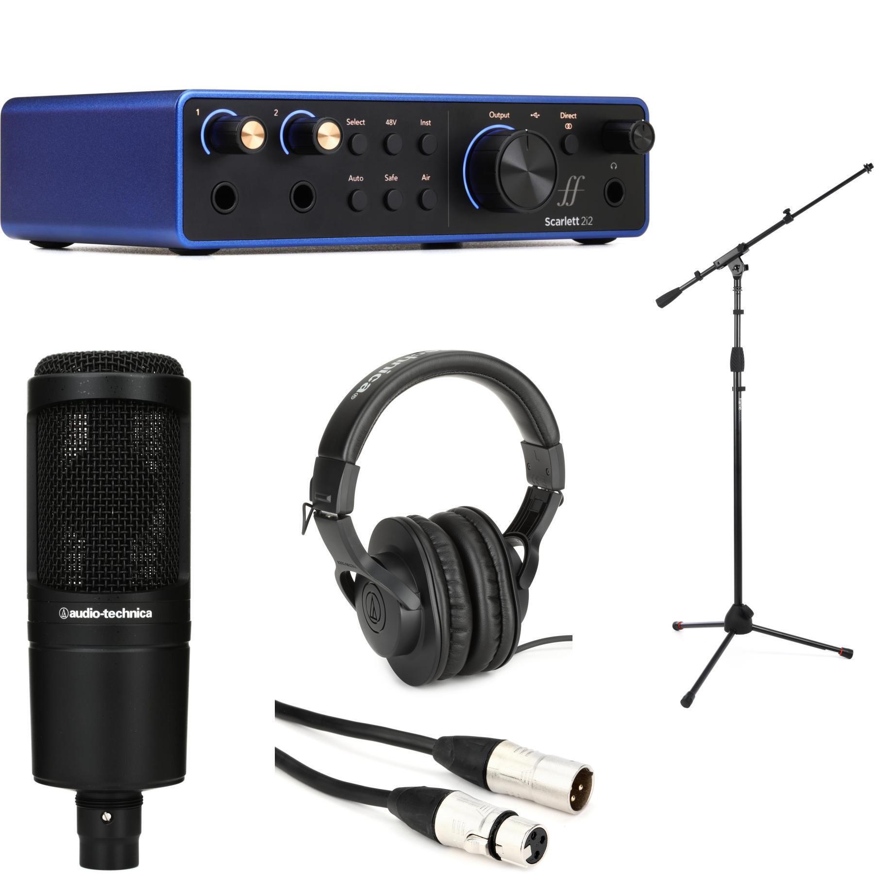 Focusrite Scarlett Solo & AT2020 セット Focusrite Scarlett Solo 4th Gen USB Audio Interface and