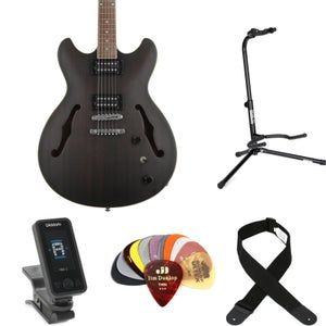 Chitarra Ibanez Artcore AS53-TKF Mezza Cassa Transparent Black Flat - Foto 7