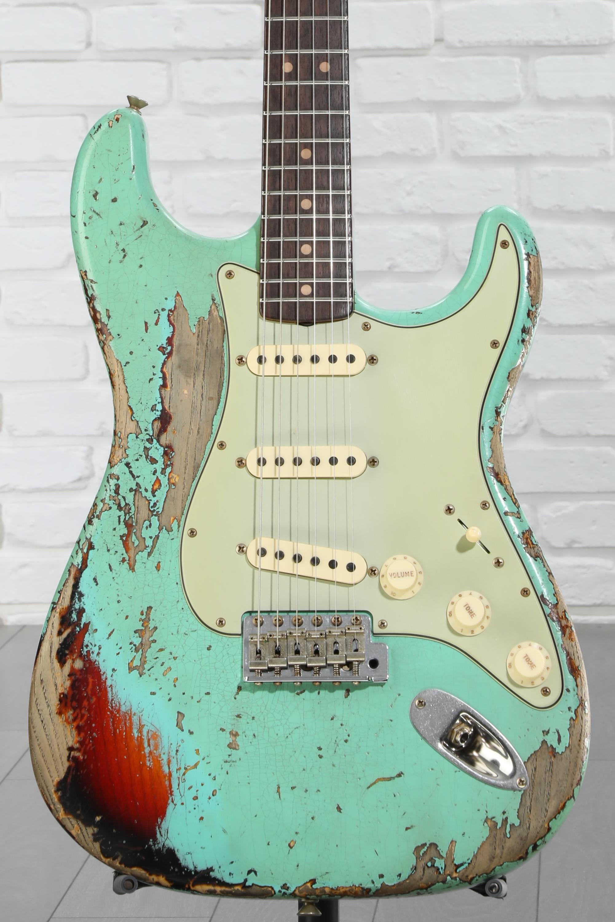 Fender Custom Shop 1963 Stratocaster Electric Guitar - Surf Green