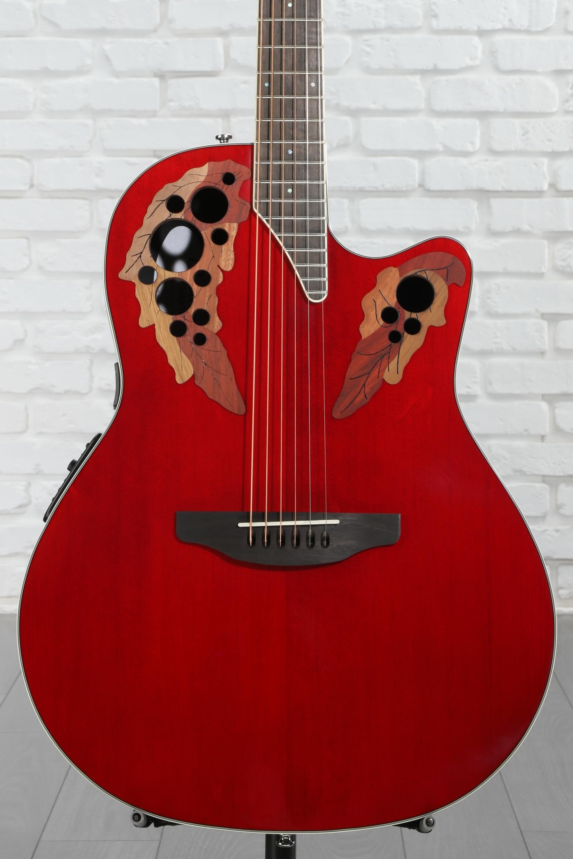 【10765】Ovation Celebrity CC48 エレアコ レッド Ovation Celebrity Deluxe CC48 Acoustic-Electric Guitar Red