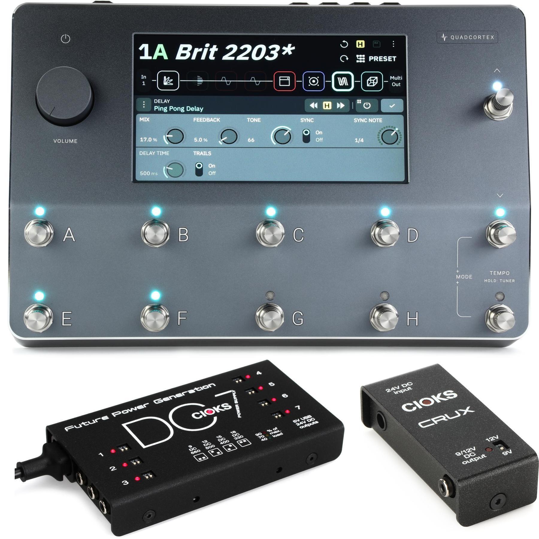 Neural DSP Quad Cortex Quad-Core Digital Effects Modeler/Profiling  Floorboard with CIOKS Power Supply