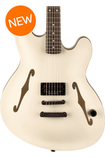 Photo of Fender Tom DeLonge Starcaster Semi-hollowbody Electric Guitar - Satin Olympic White