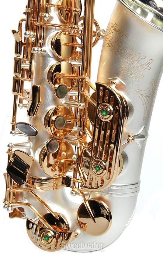 Sax Dakota SDA-XL-110 XL Series Alto Saxophone - Satin Silver with