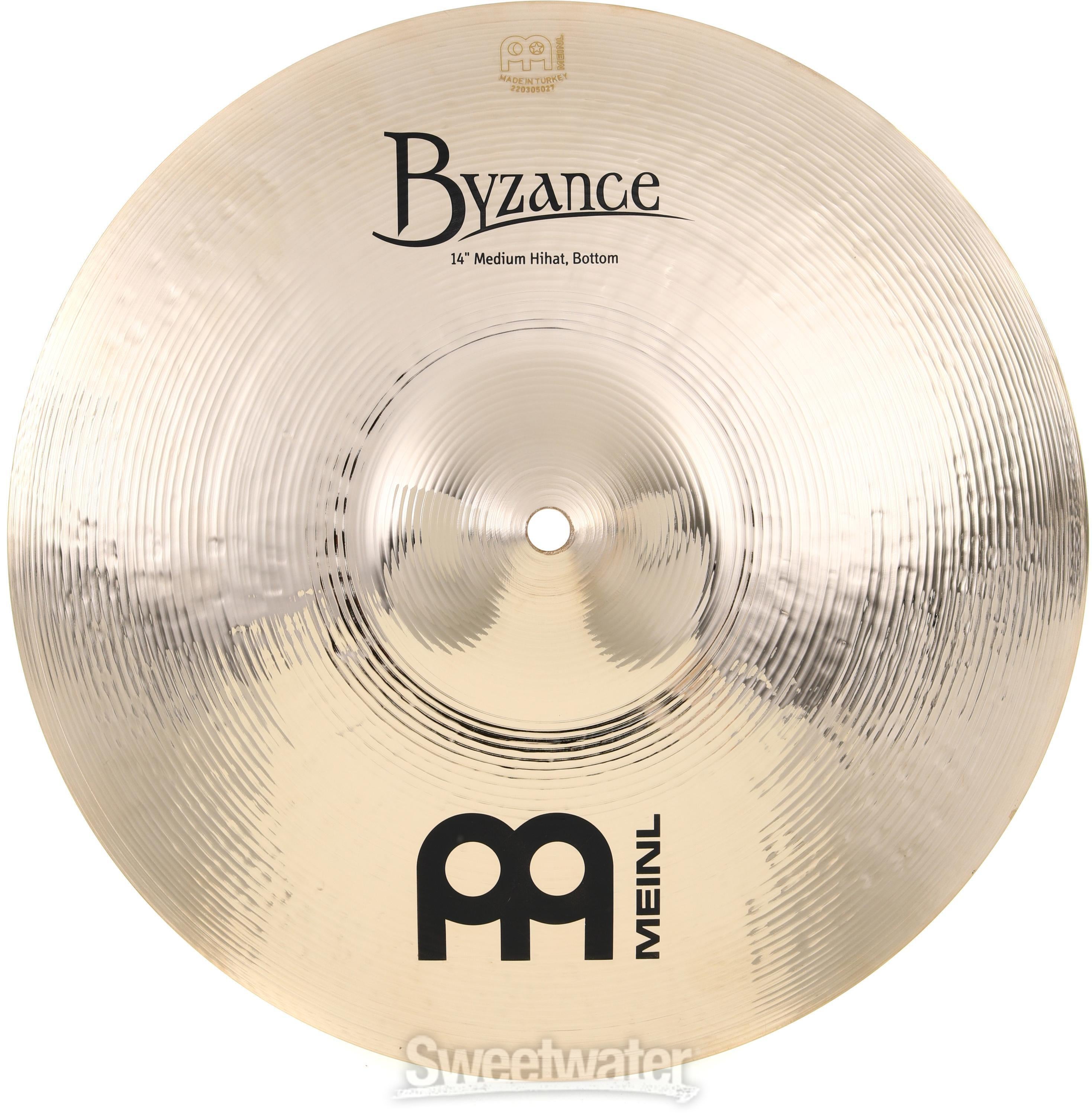 Meinl Cymbals Byzance Custom-tailored Studio Set - 14/18/20/22 inch - with  Free Byzance 16 inch Trash Crash