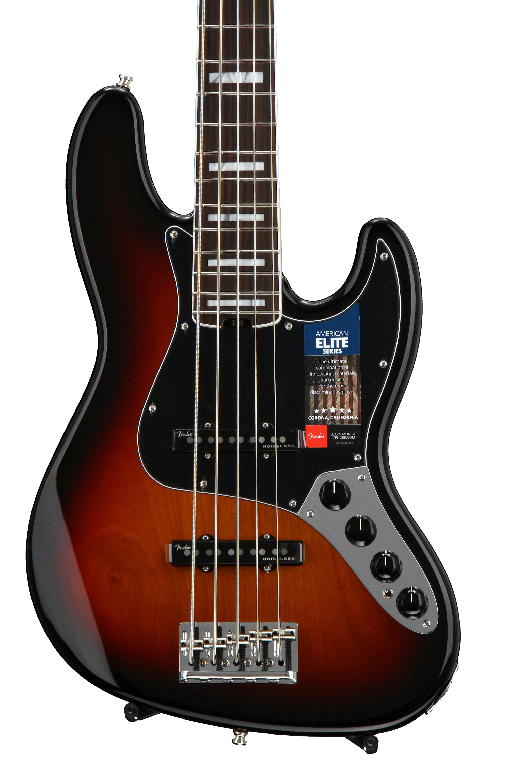 Fender American Elite Jazz Bass V - 3-color Sunburst, Rosewood