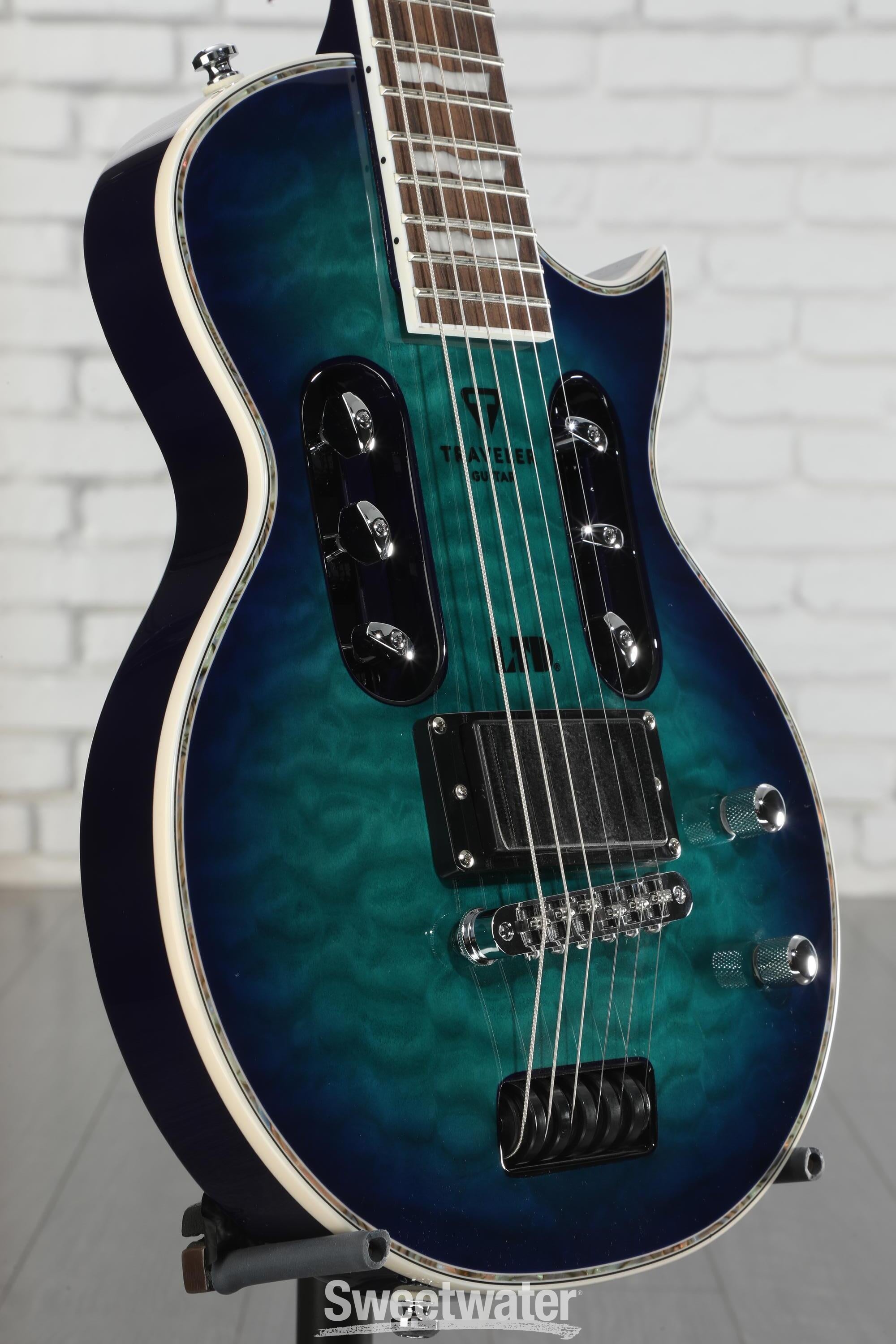 Traveler Guitar LTD EC-1 Quilted Maple Violet Shadow