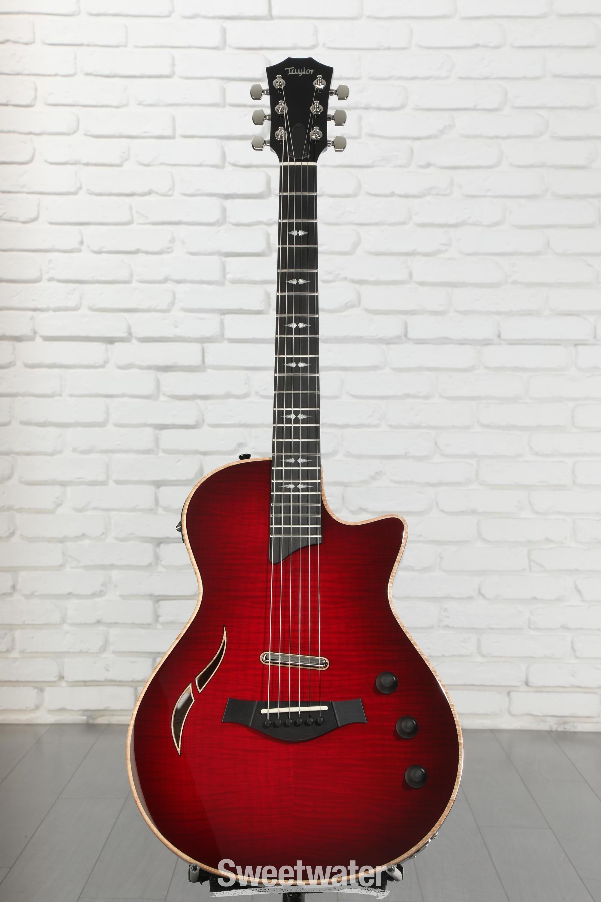 Taylor T5z Pro Hollowbody Electric Guitar - Cayenne Red | Sweetwater