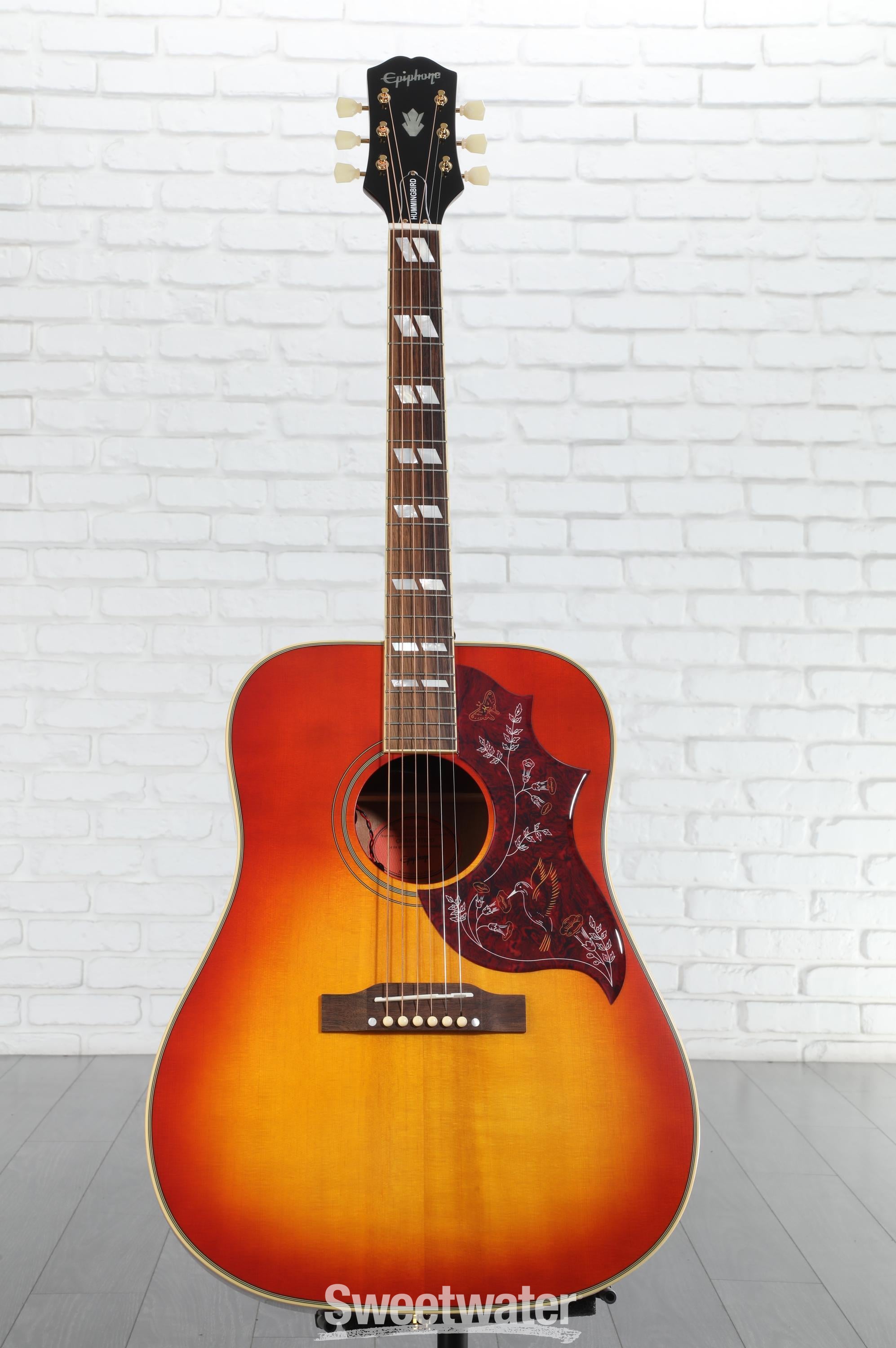 Epiphone Hummingbird Acoustic Guitar - Aged Cherry Sunburst Gloss