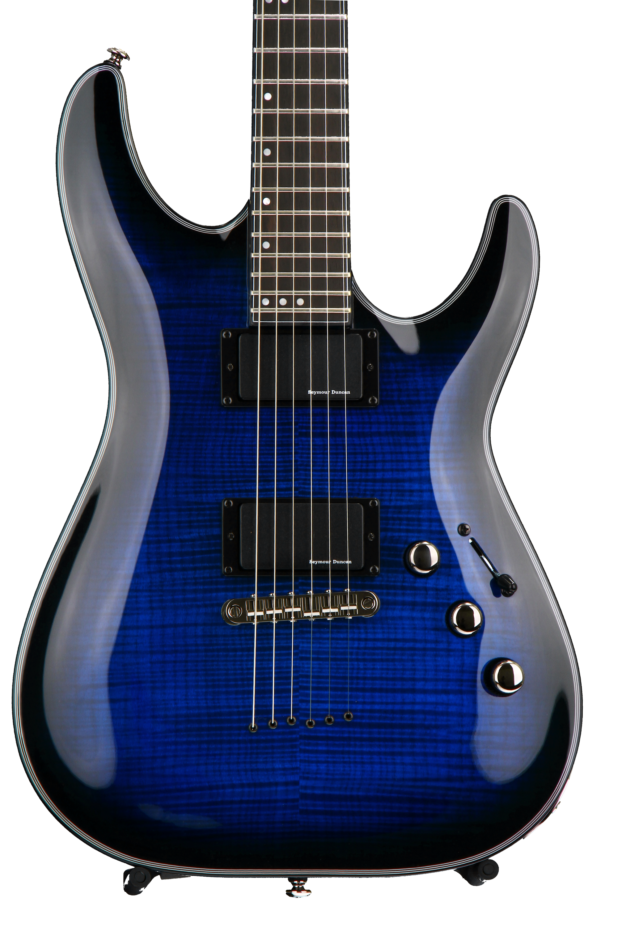 Schecter Blackjack SLS C-1 - See Thru Blue Burst | Sweetwater