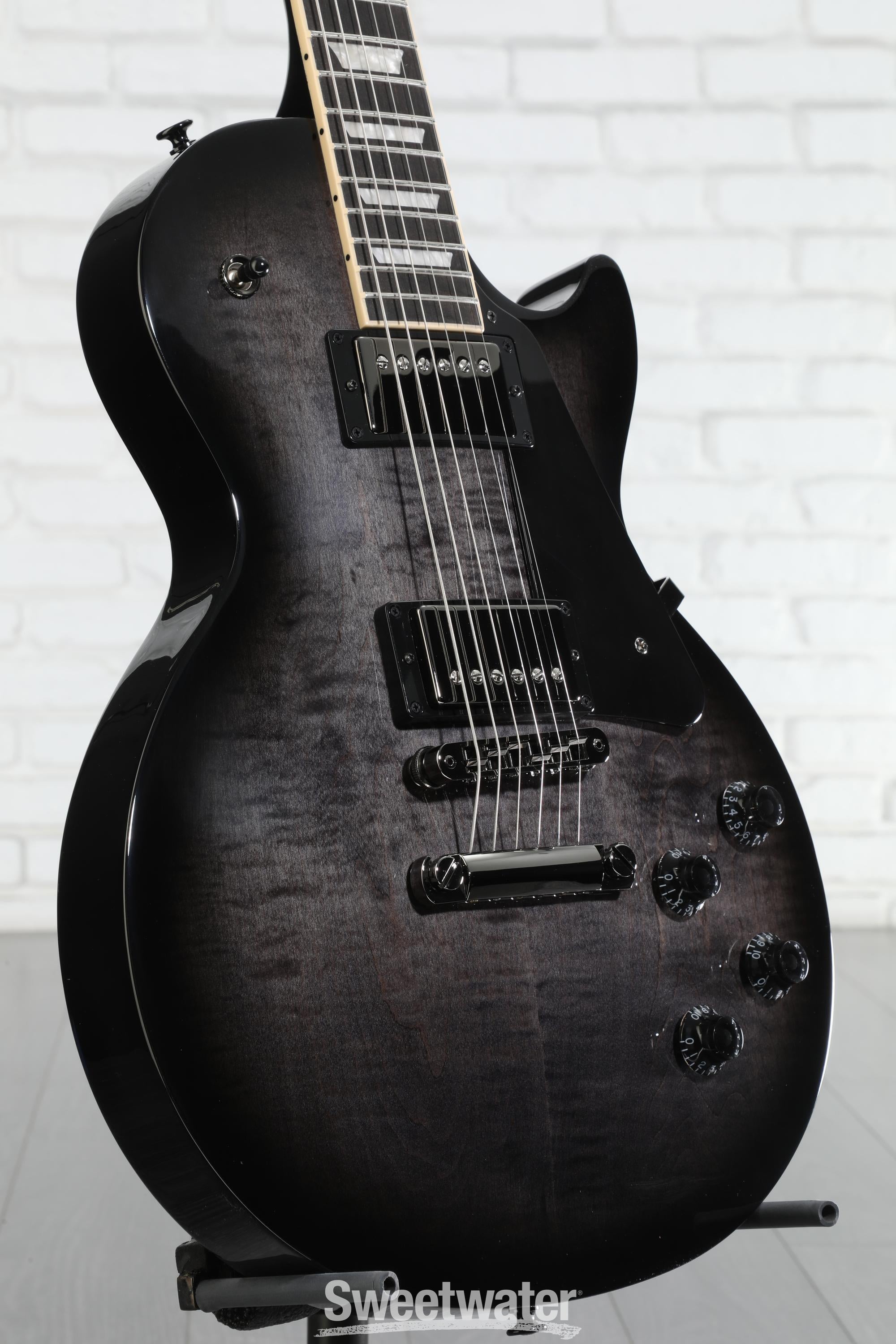 ギター Gibson YLD Les Paul Studio Gibson Les Paul Studio Session Electric Guitar - Translucent Ebony