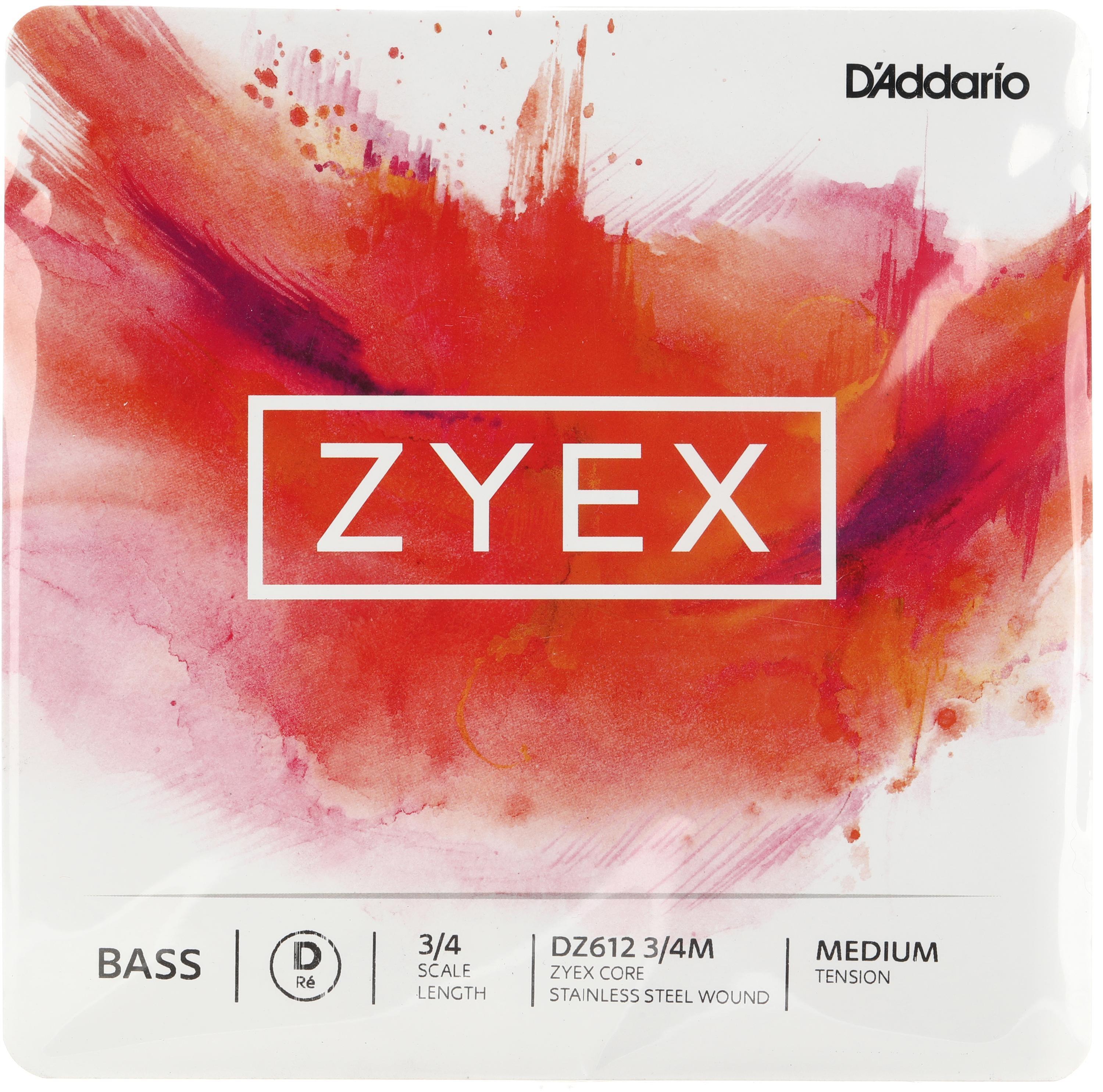 D'Addario Zyex 3/4 コントラバス弦セット D'Addario Zyex Double Bass Set - 3/4 Size | Sweetwater