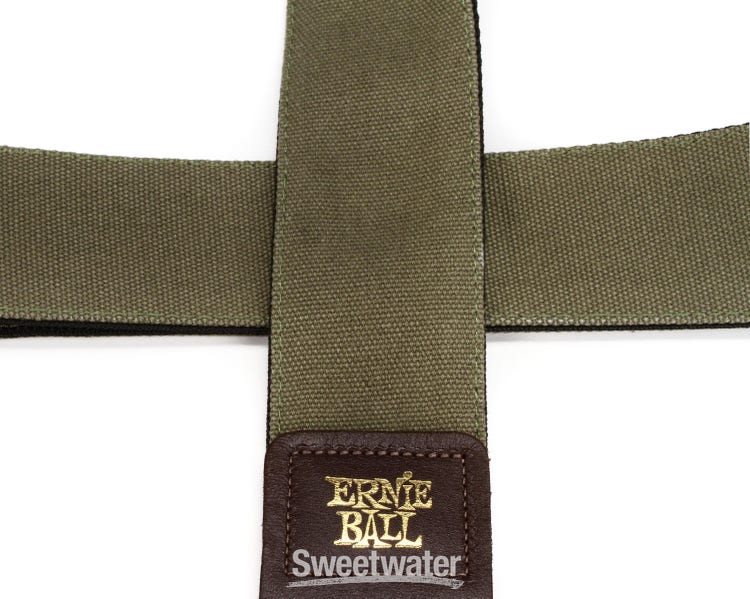 Ernie Ball Canvas Guitar Strap - Olive