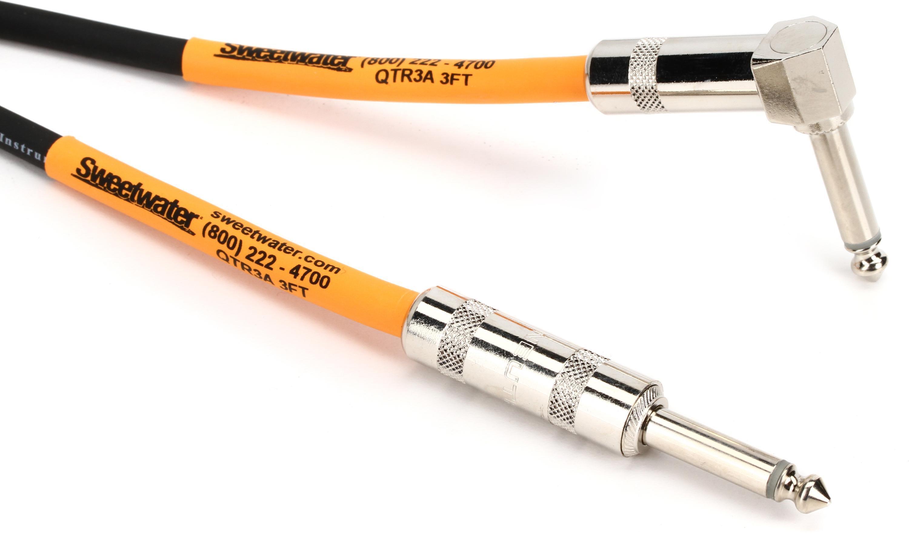 Photo of Pro Co EGL-3 Excellines Straight to Right Angle Patch Cable - 3 foot